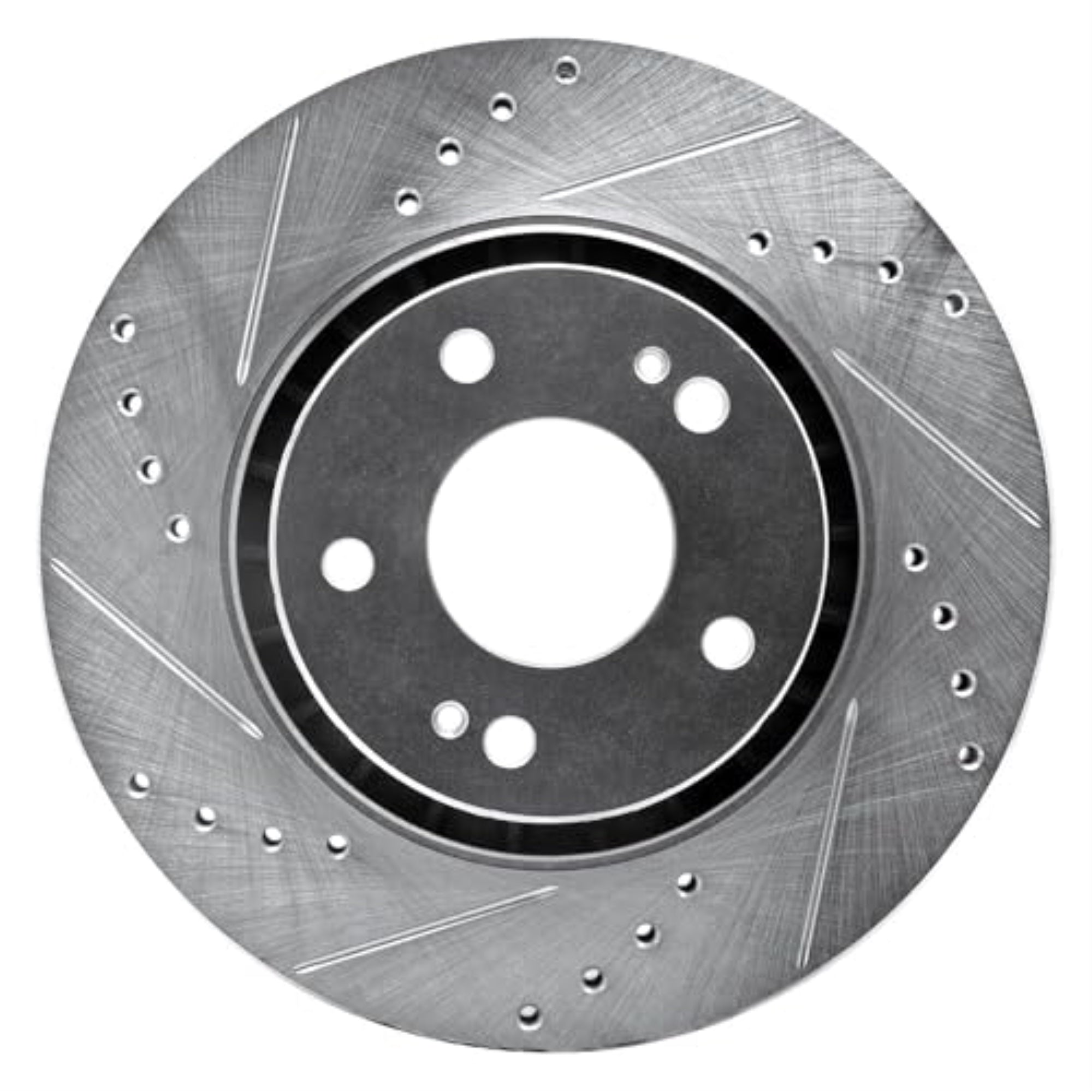 R1 Concepts Brake Rotor Drilled And Slotted Silver Edz-72044L