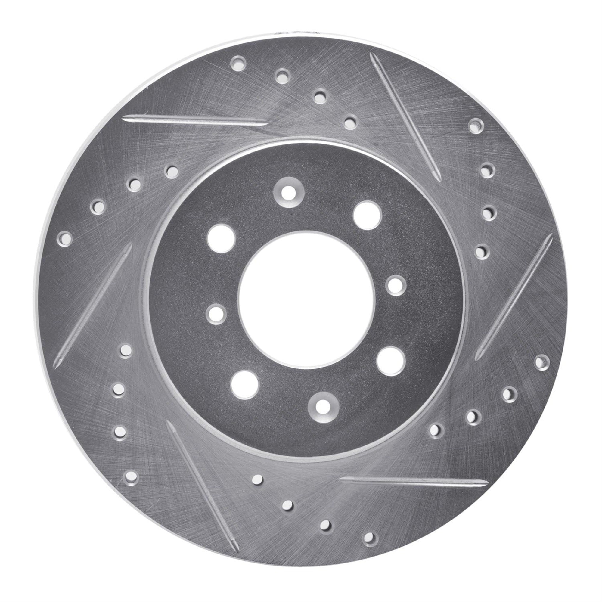 R1 Concepts Brake Rotor Drilled And Slotted Silver Edz-72045R