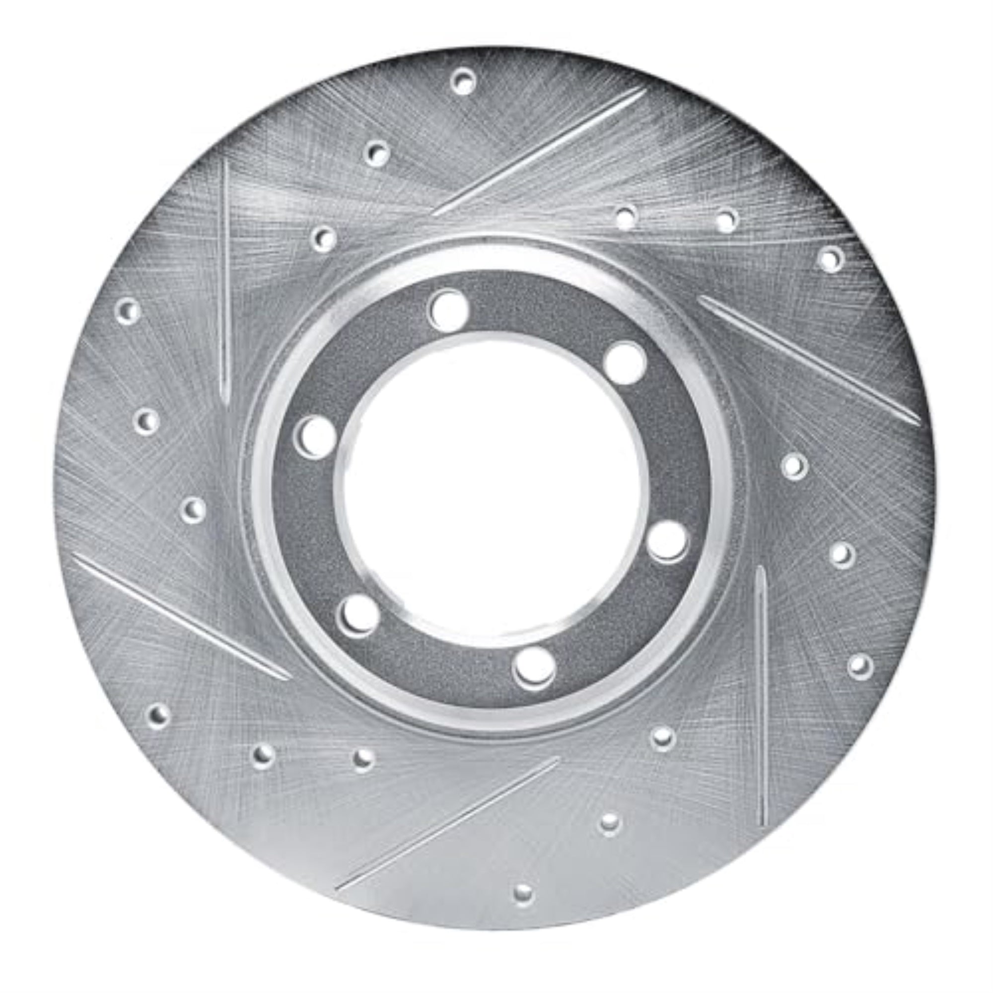 R1 Concepts Brake Rotor Drilled And Slotted Silver Edz-72047L