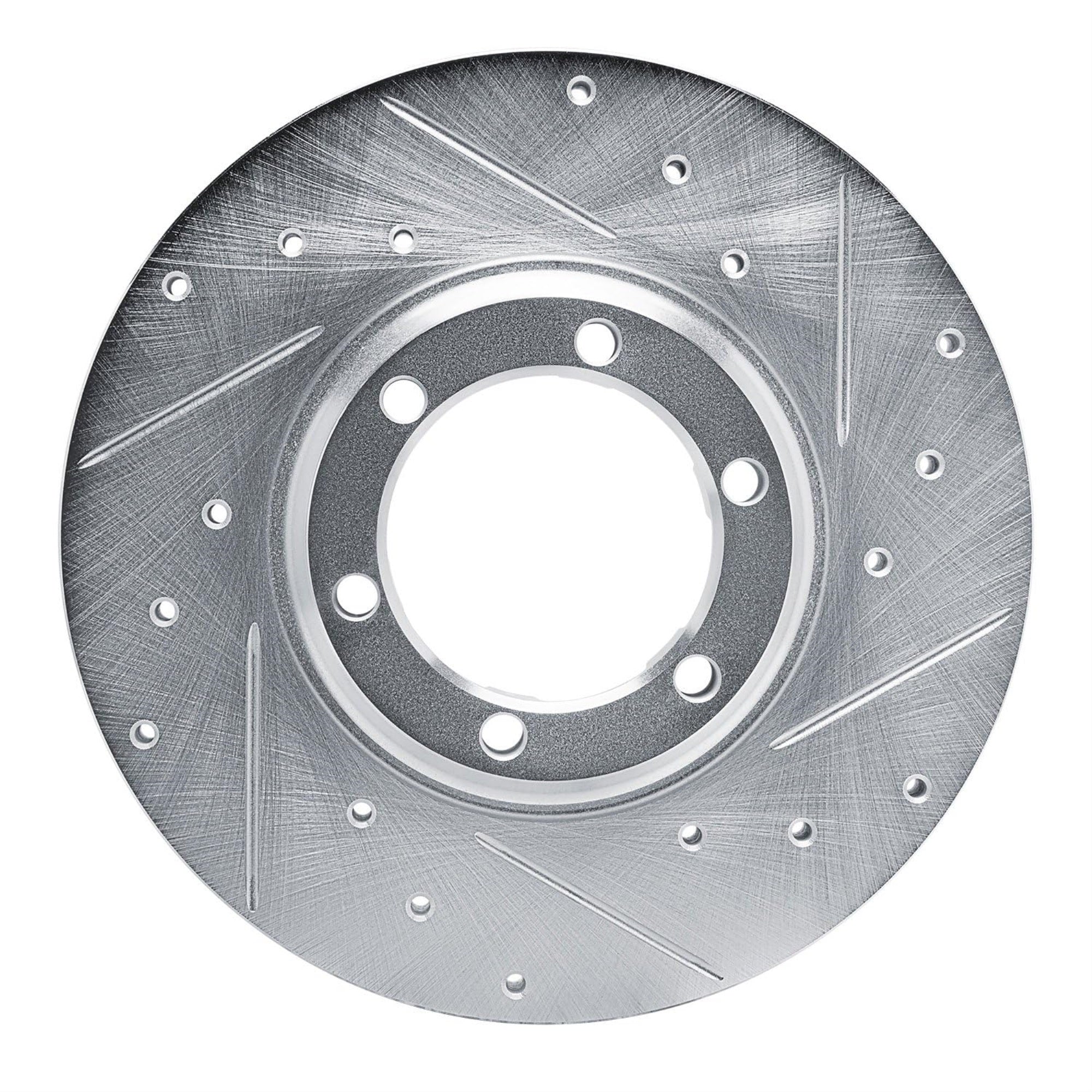 R1 Concepts Brake Rotor Drilled And Slotted Silver Edz-72047R