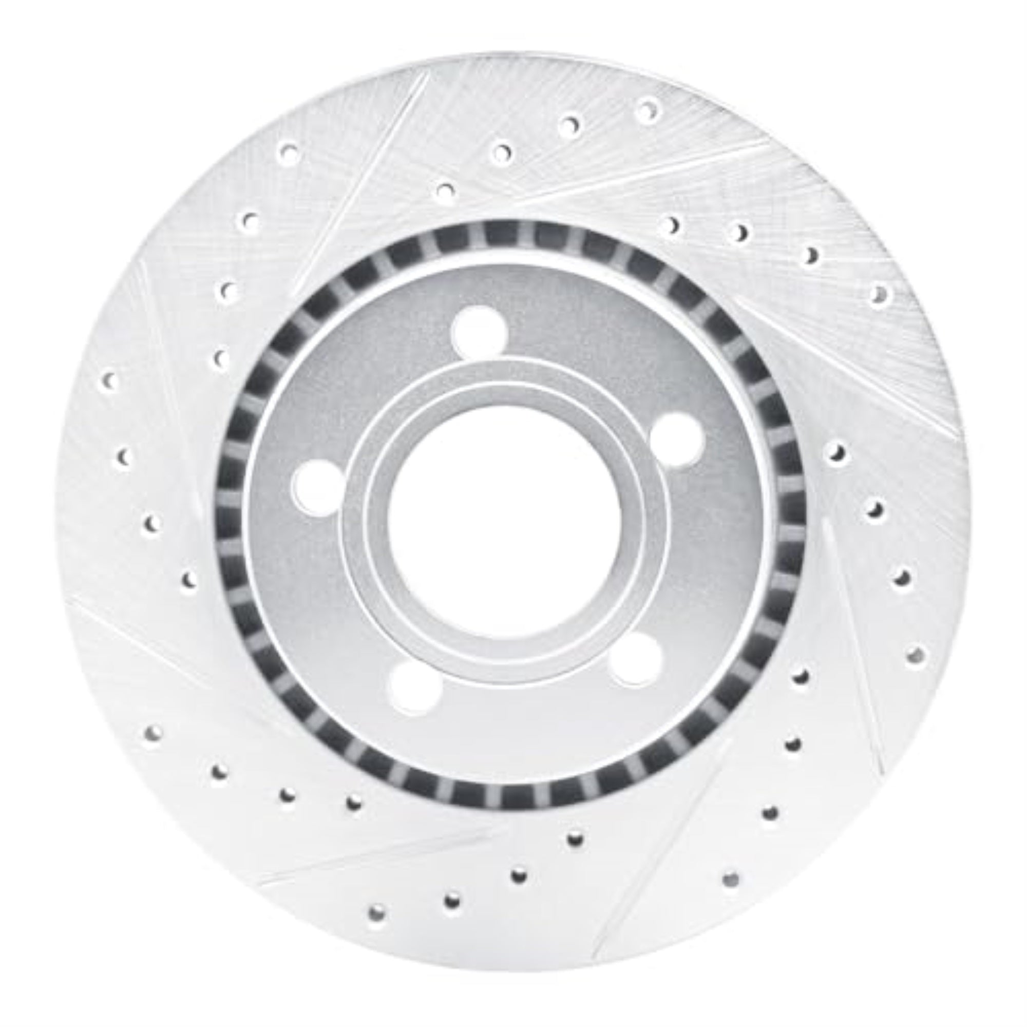 R1 Concepts Brake Rotor Drilled And Slotted Silver Edz-73004L