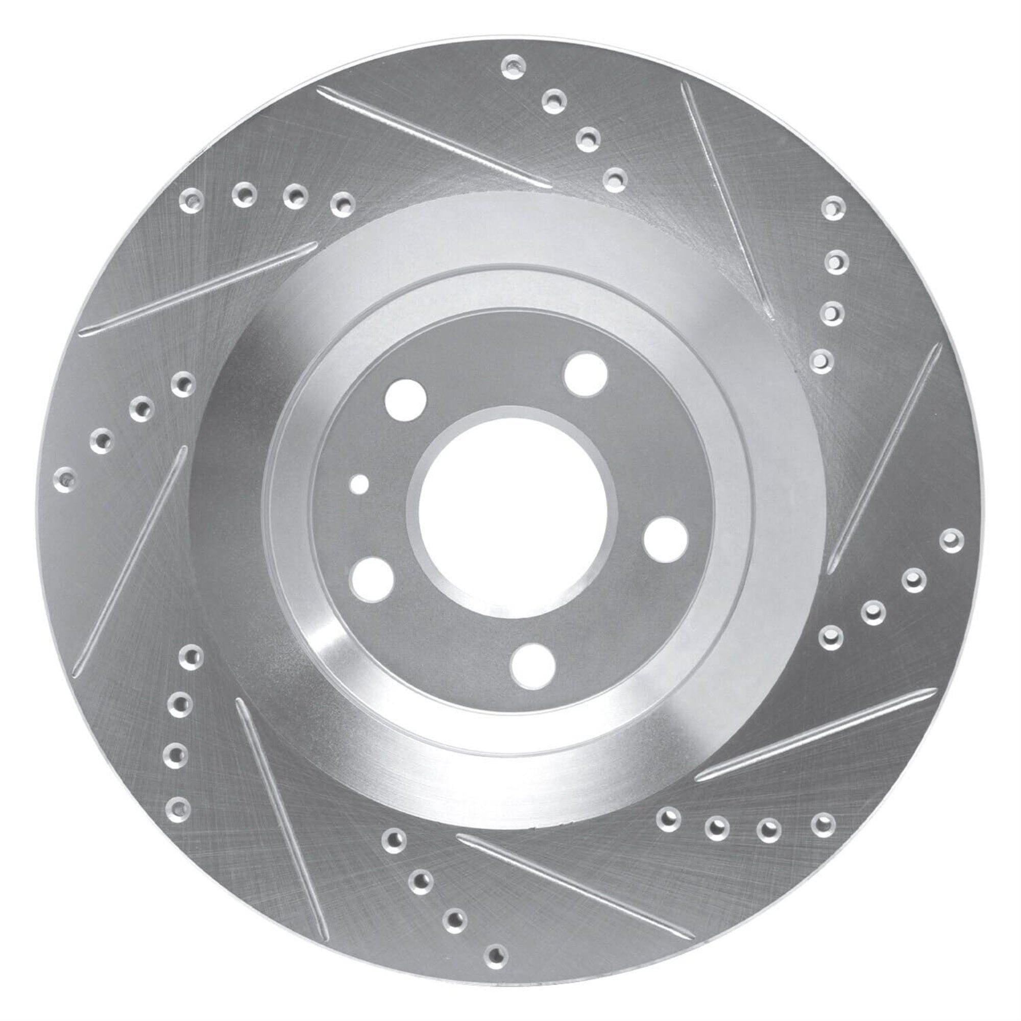 R1 Concepts Brake Rotor Drilled And Slotted Silver Edz-73051L
