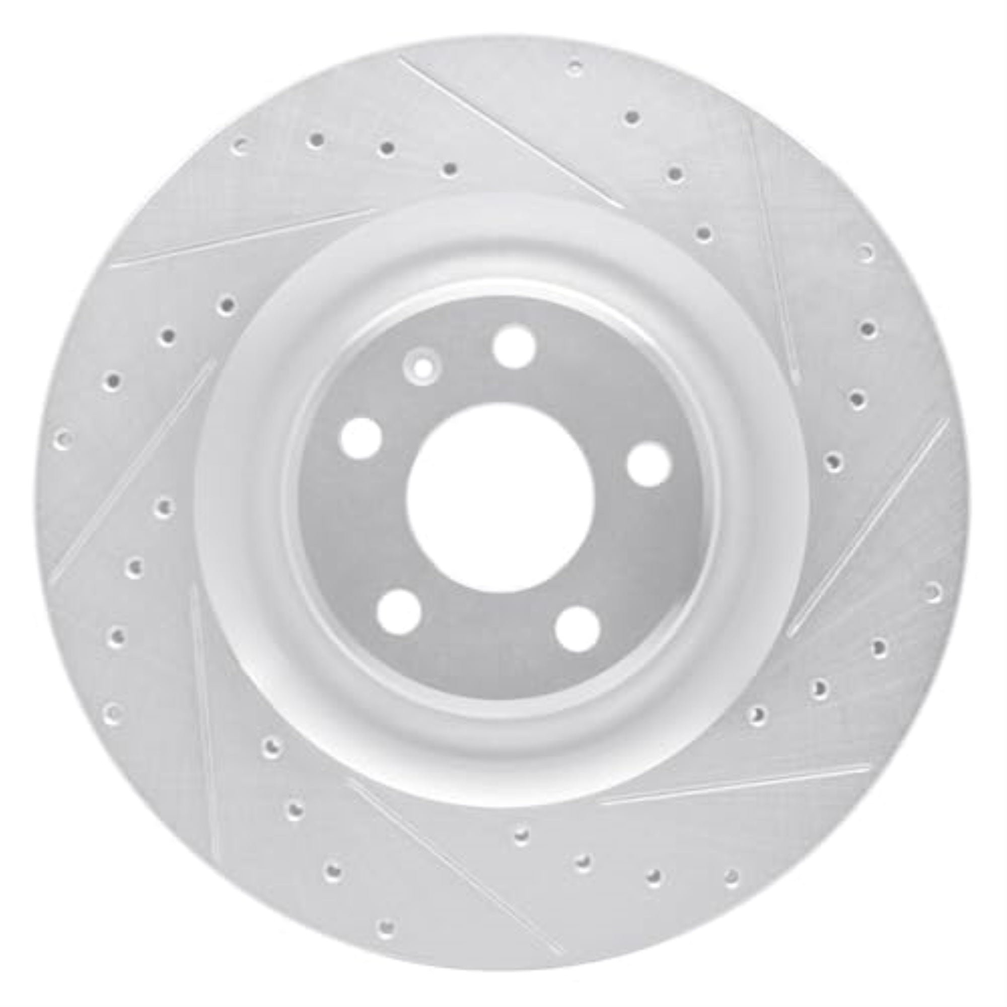 R1 Concepts Brake Rotor Drilled And Slotted Silver Edz-73079R