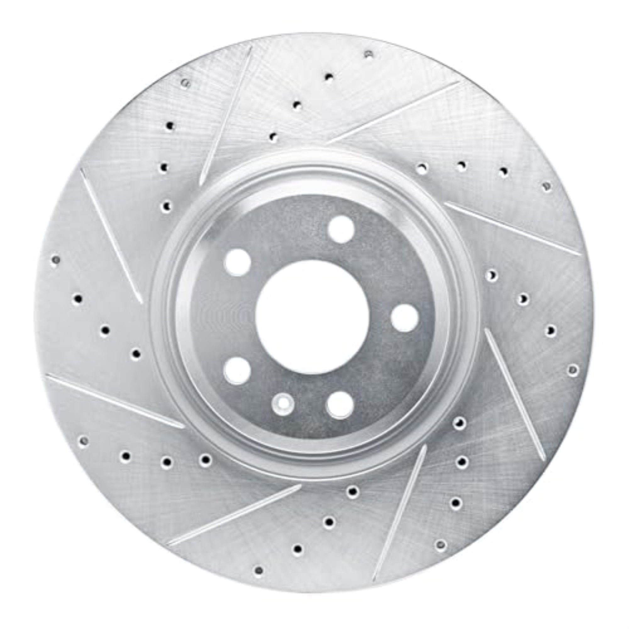 R1 Concepts Brake Rotor Drilled And Slotted Silver Edz-73083L