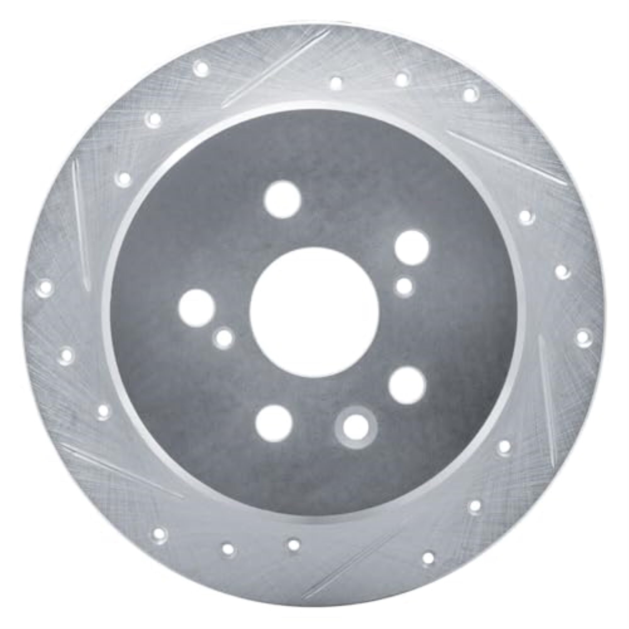 R1 Concepts Brake Rotor Drilled And Slotted Silver Edz-76029L