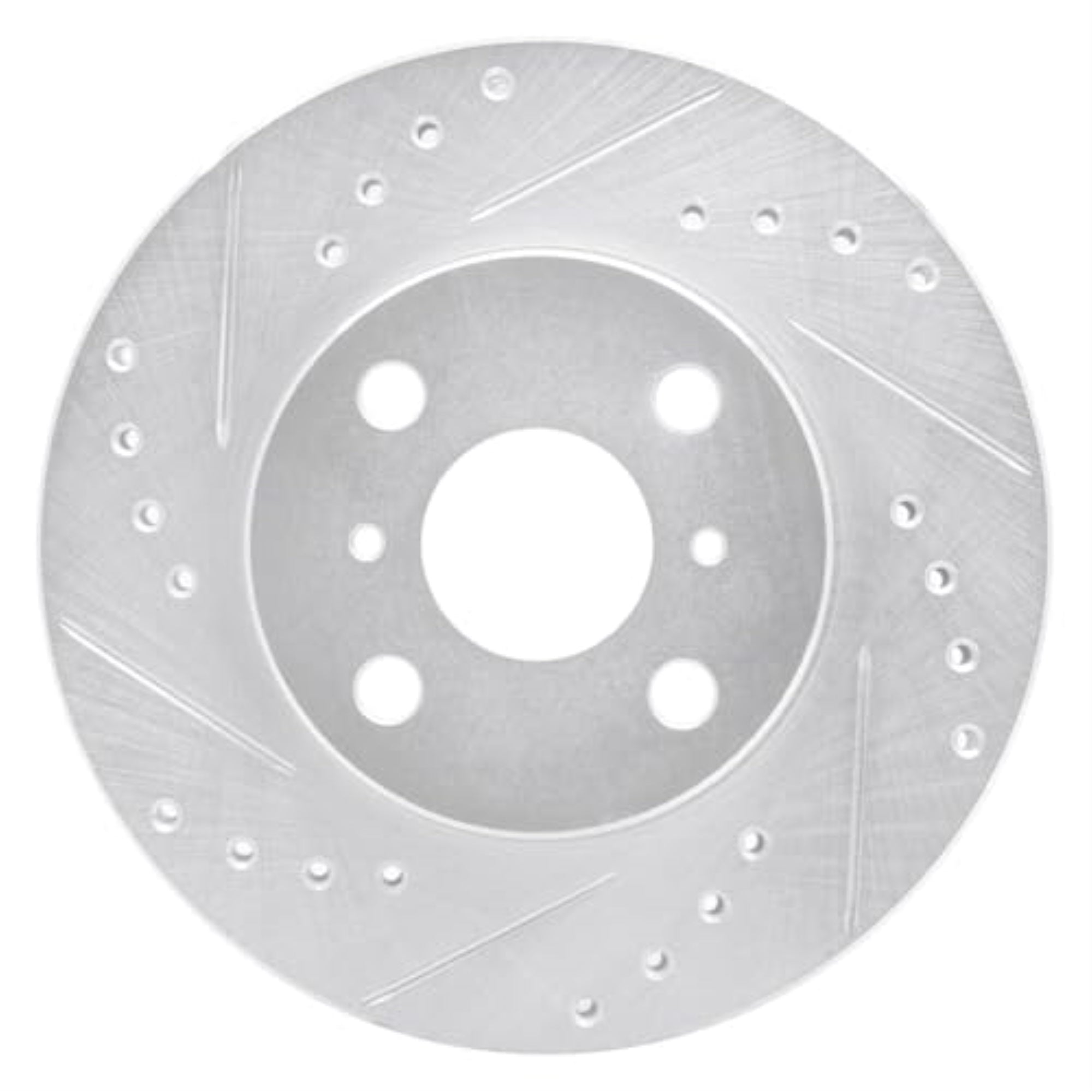 R1 Concepts Brake Rotor Drilled And Slotted Silver Edz-76050L