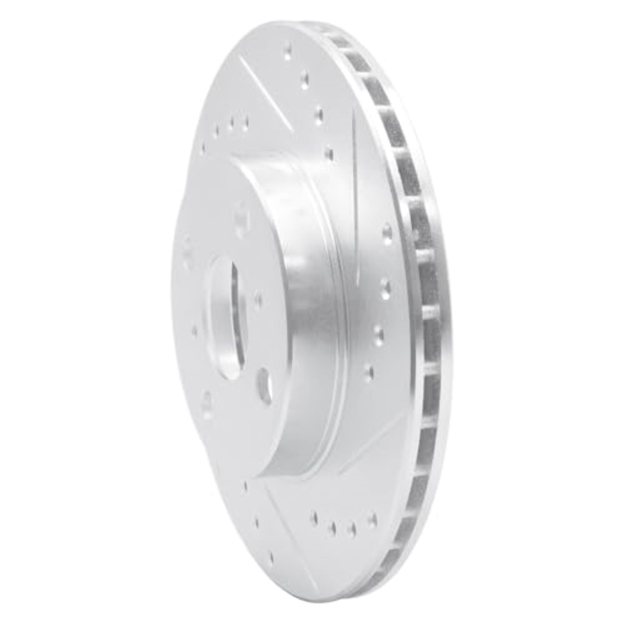 R1 Concepts Brake Rotor Drilled And Slotted Silver Edz-76050R