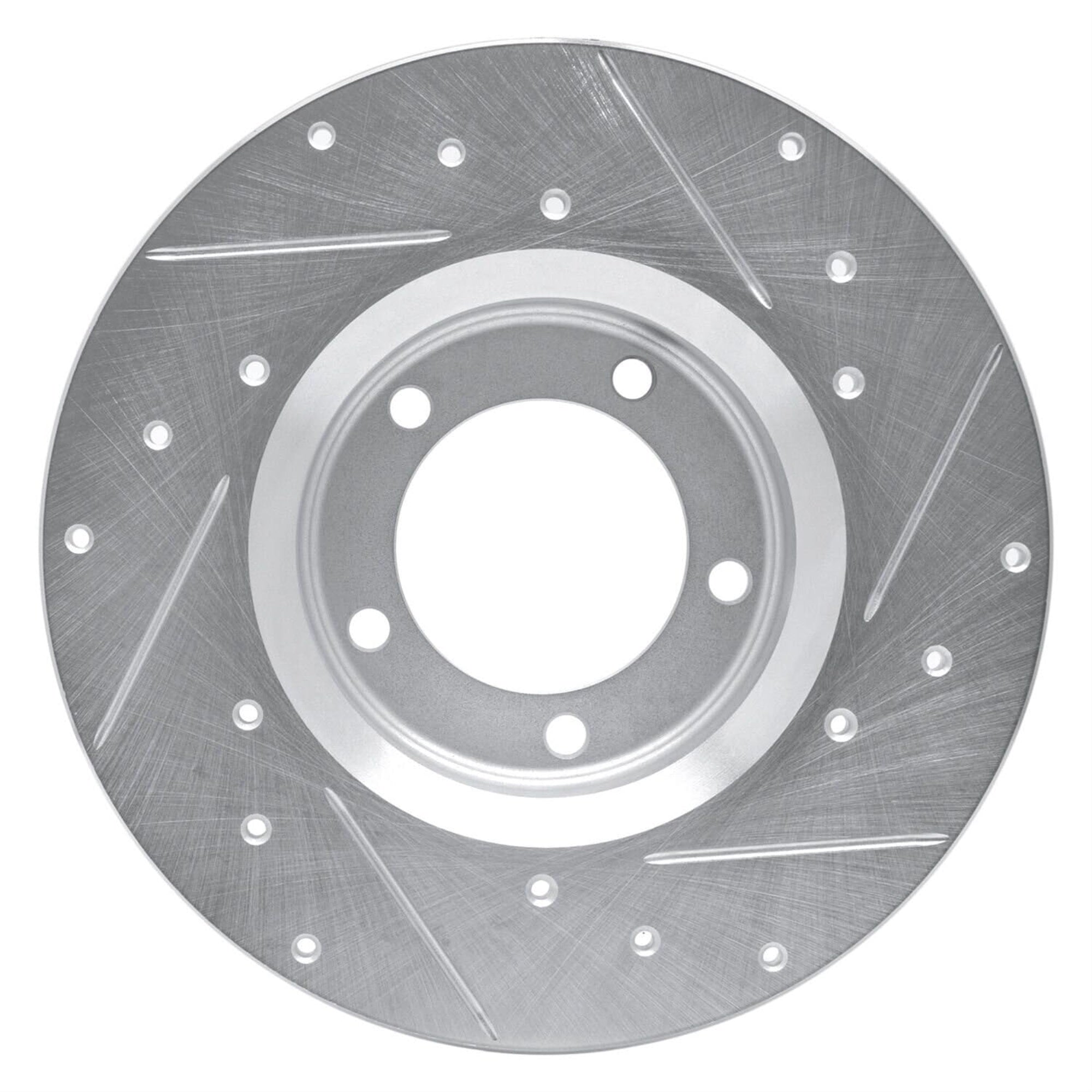 R1 Concepts Brake Rotor Drilled And Slotted Silver Edz-76092L