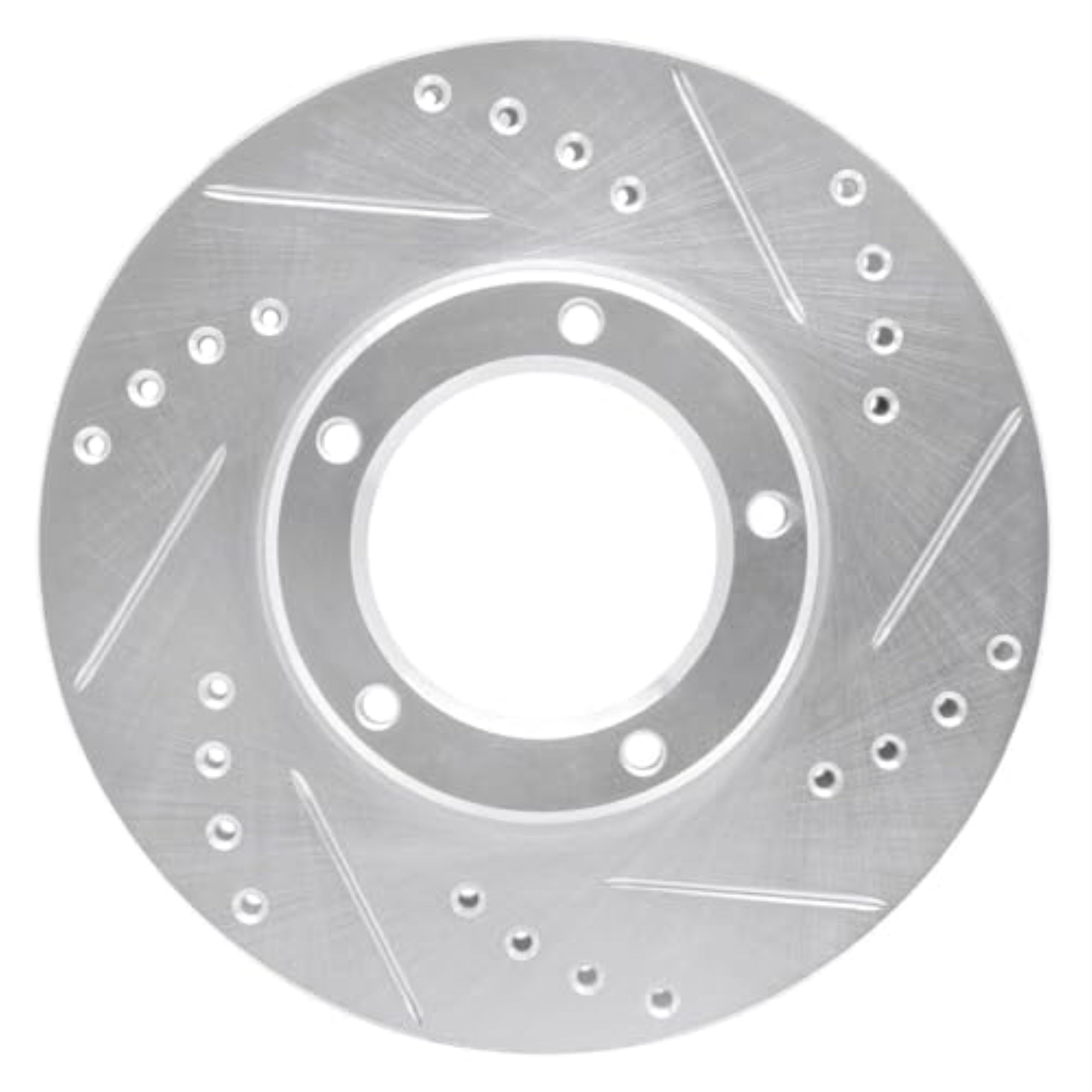 R1 Concepts Brake Rotor Drilled And Slotted Silver Edz-76106R