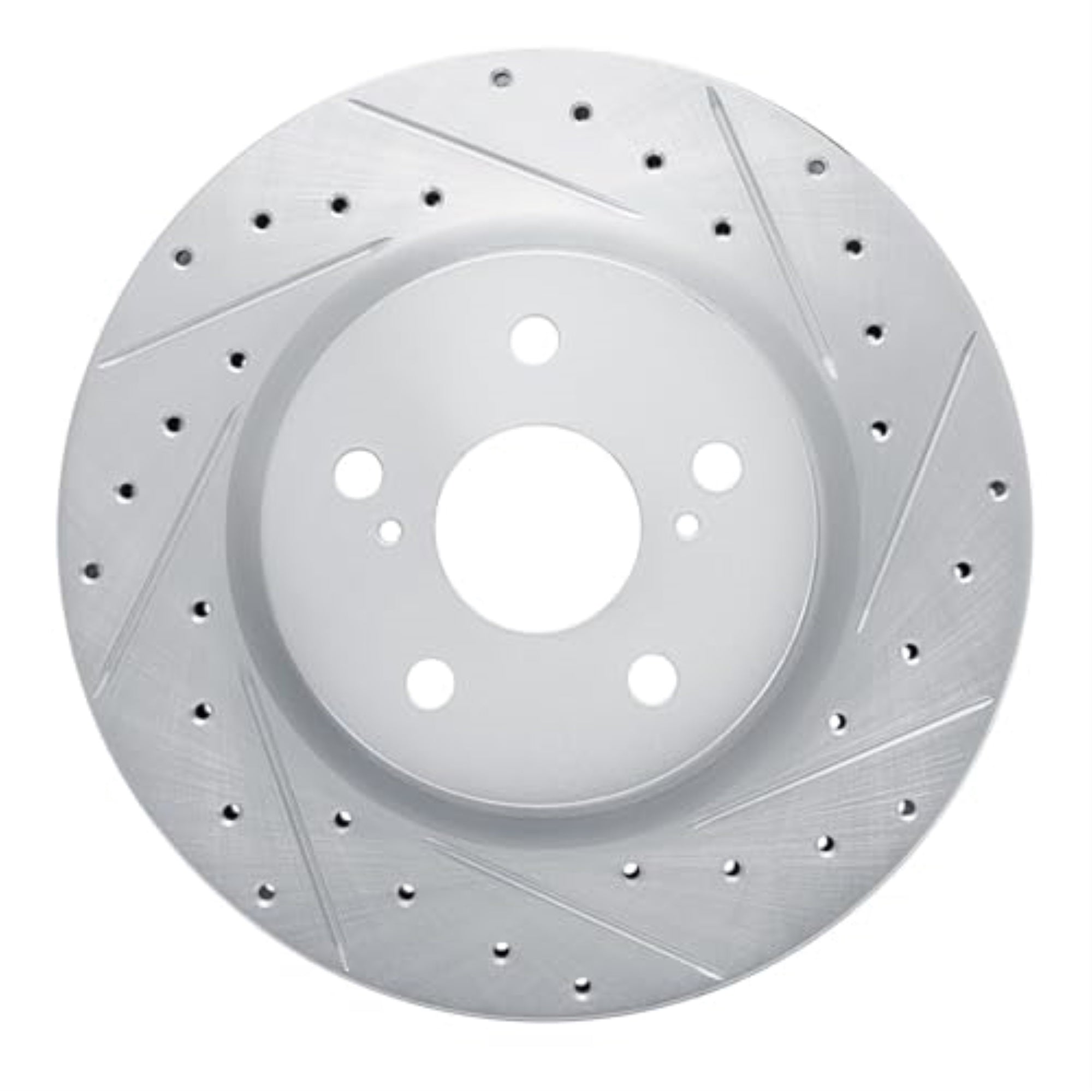 R1 Concepts Brake Rotor Drilled And Slotted Silver Edz-76154R