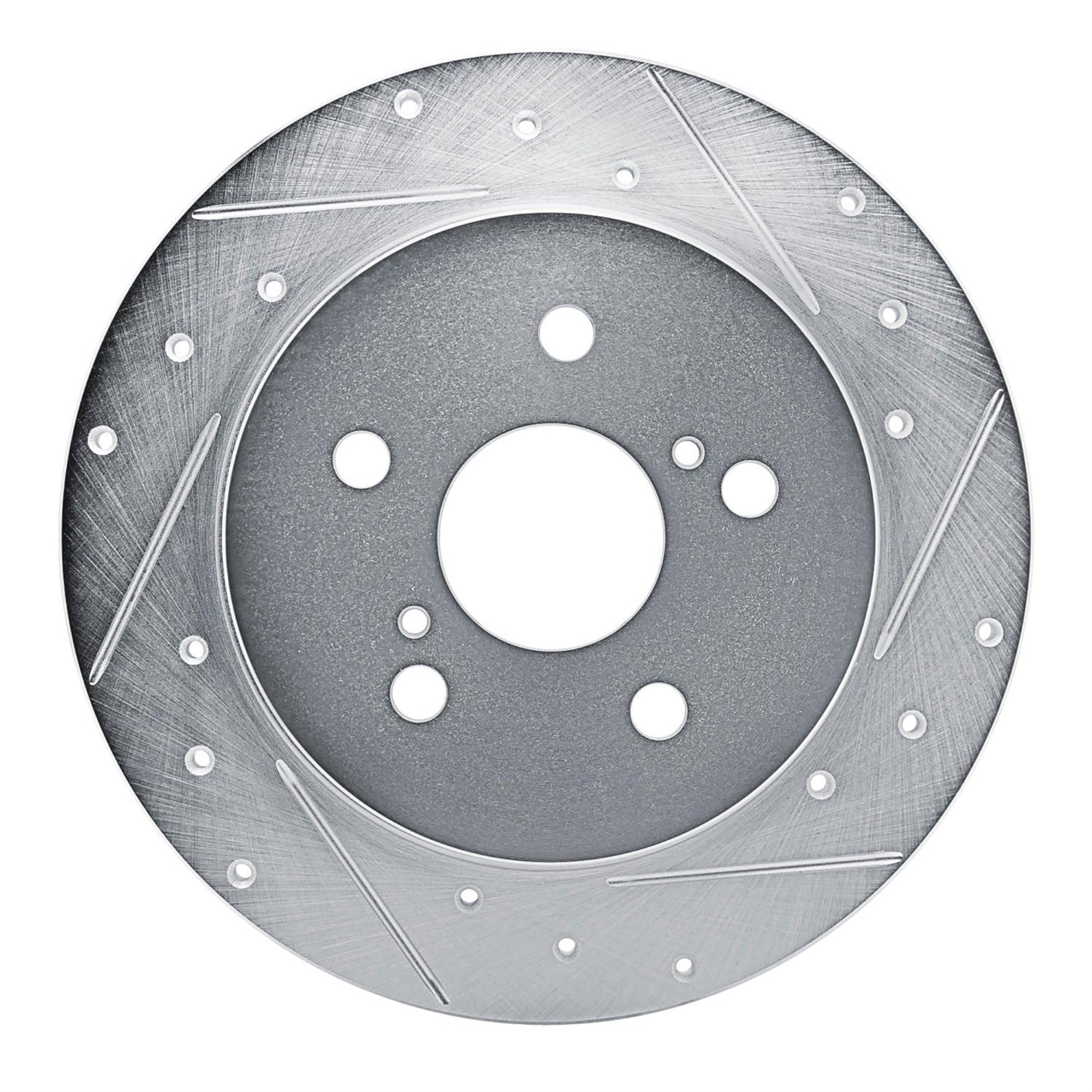R1 Concepts Brake Rotor Drilled And Slotted Silver Edz-76157R