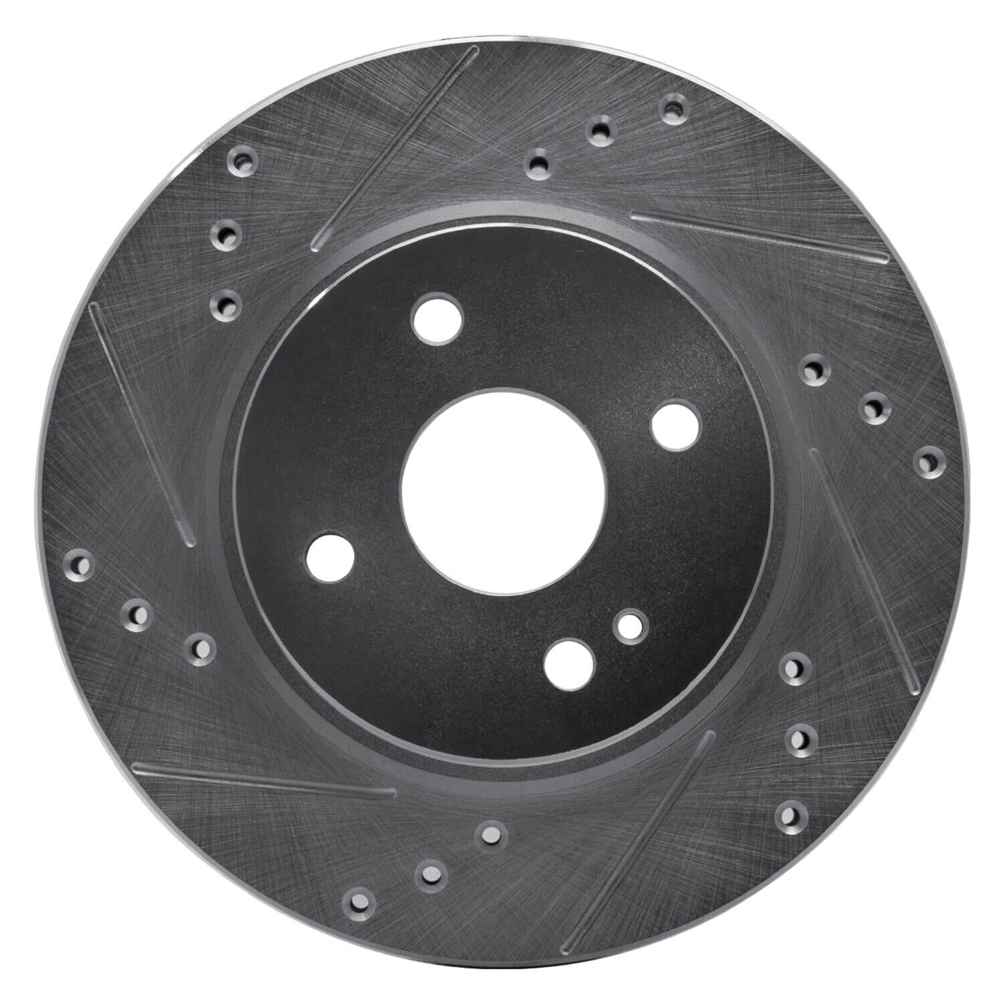 R1 Concepts Brake Rotor Drilled And Slotted Silver Edz-80050L
