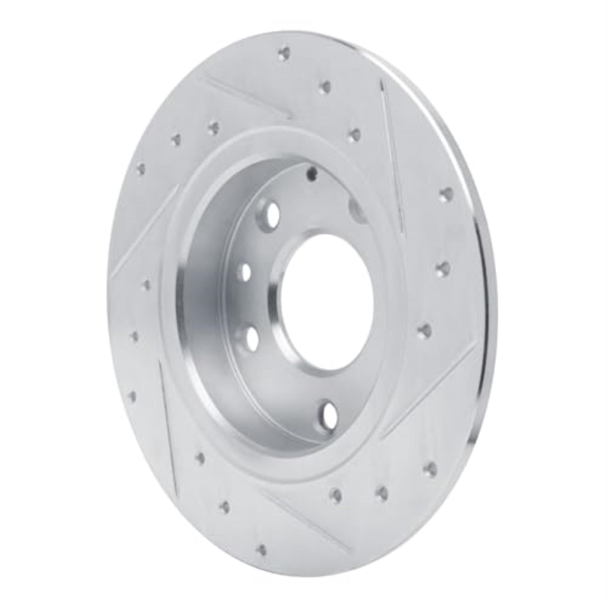 R1 Concepts Brake Rotor Drilled And Slotted Silver Edz-80079L