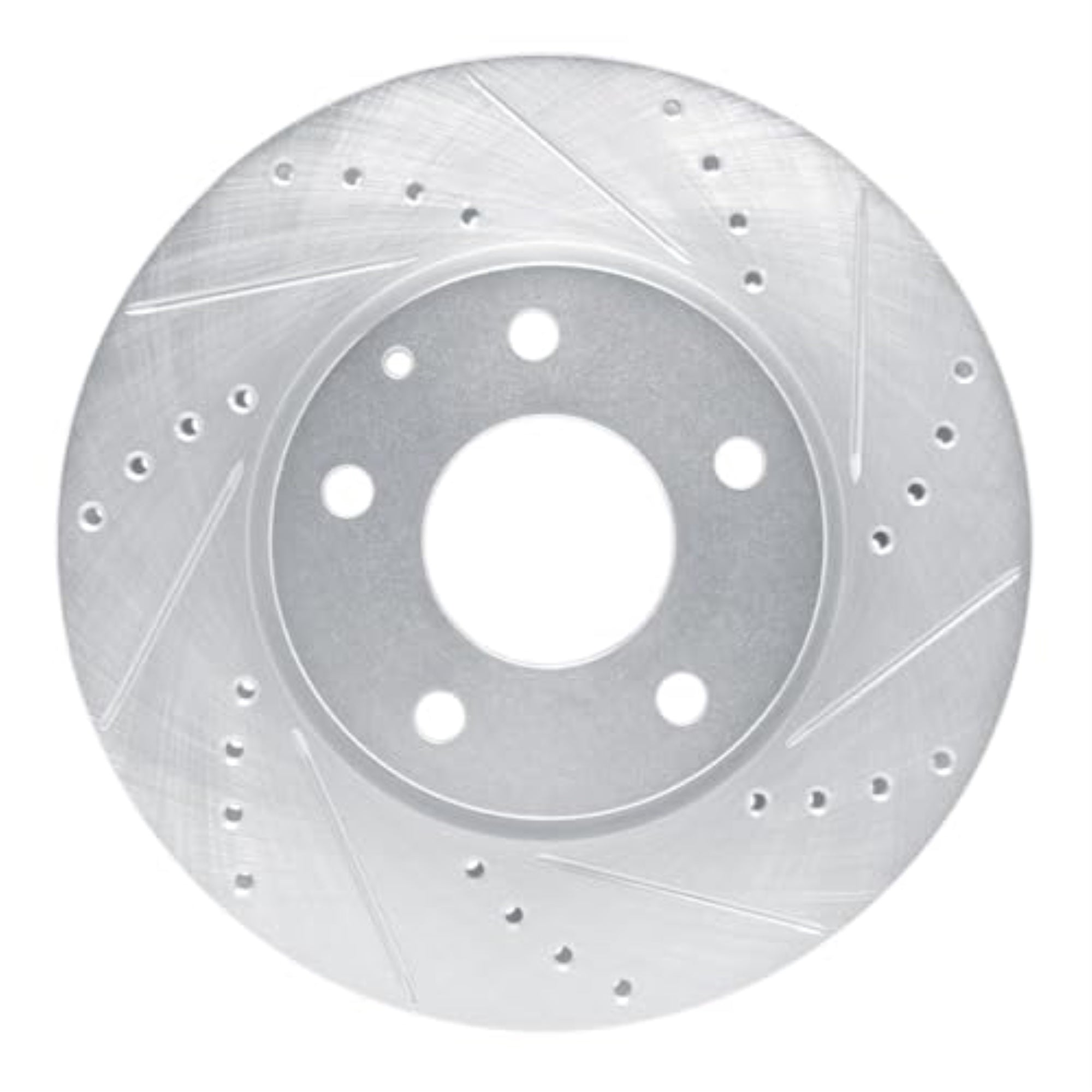 R1 Concepts Brake Rotor Drilled And Slotted Silver Edz-80082R