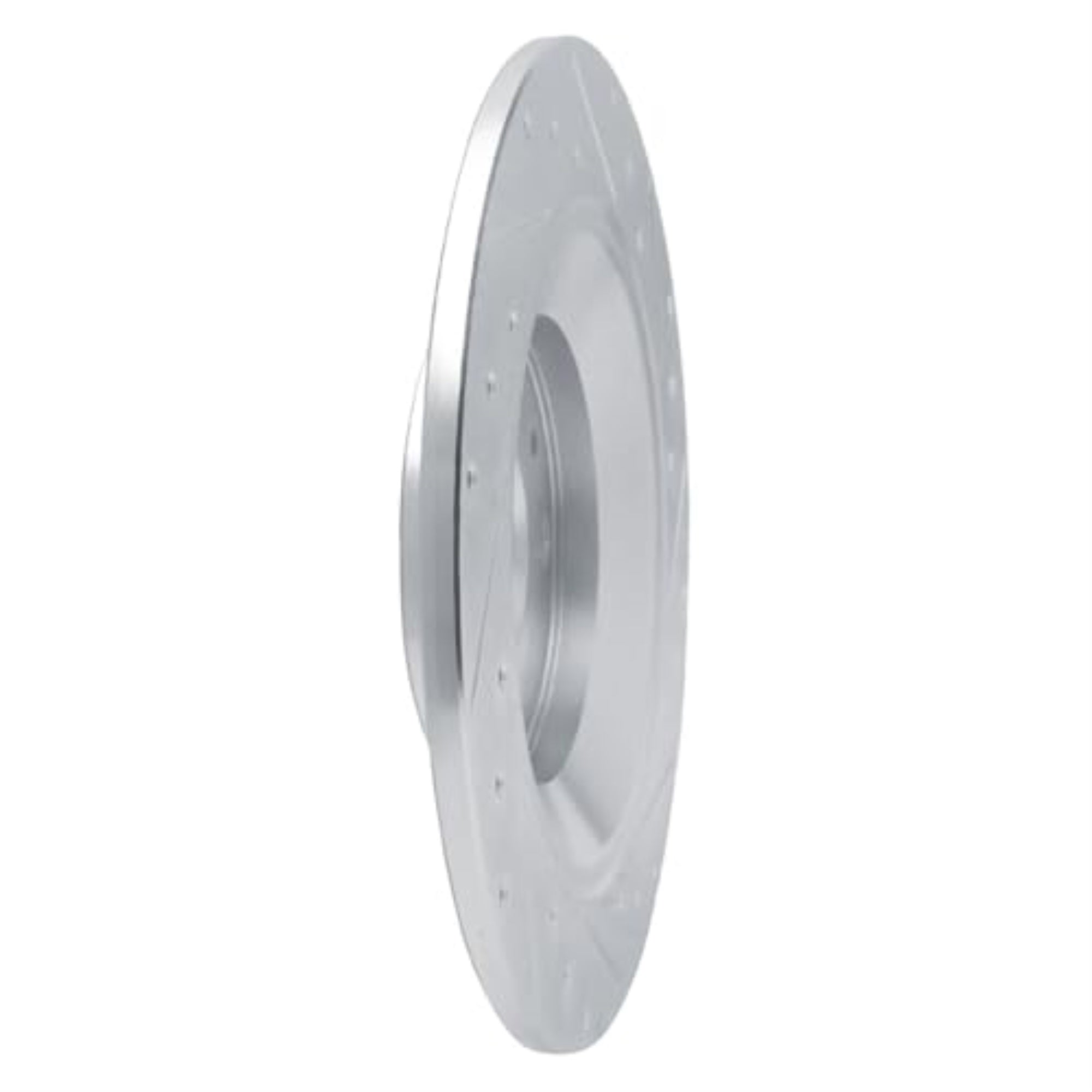 R1 Concepts Brake Rotor Drilled And Slotted Silver Edz-80083R