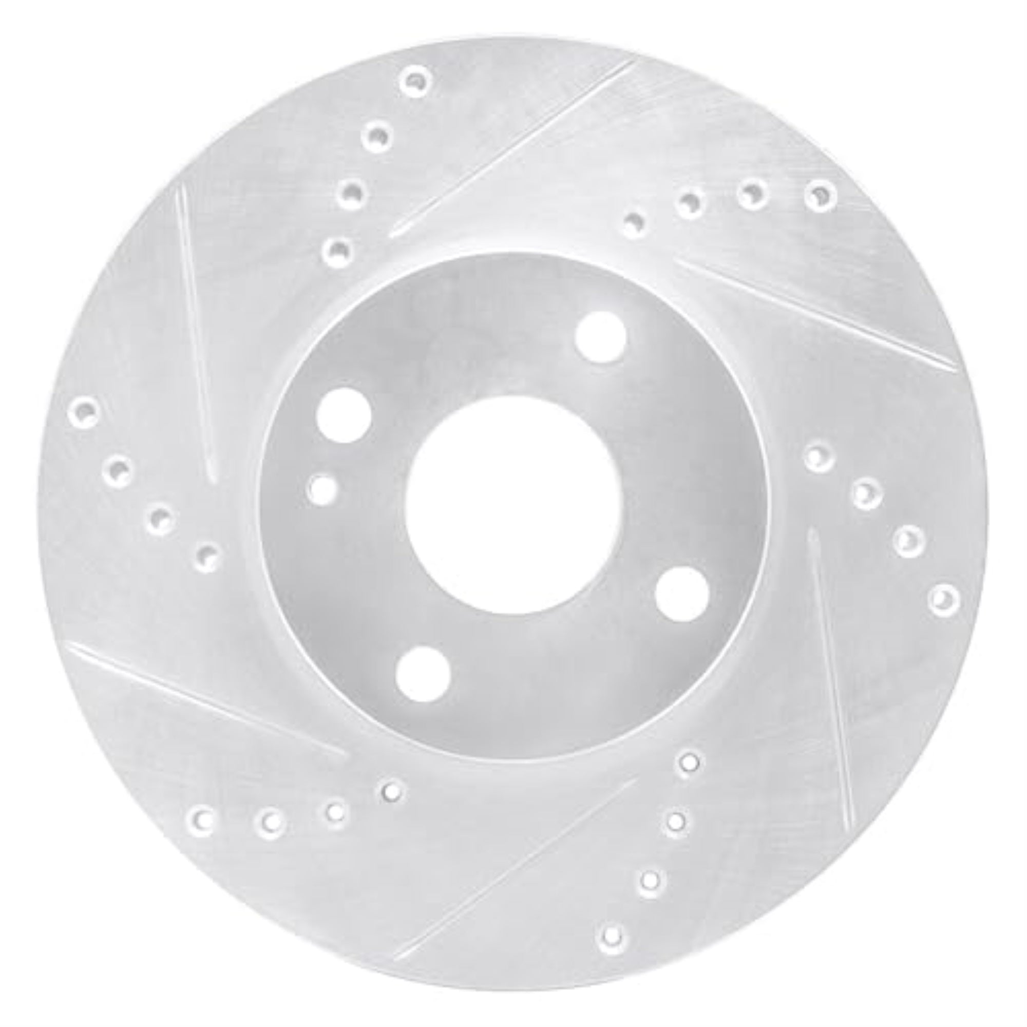 R1 Concepts Brake Rotor Drilled And Slotted Silver Edz-91003L