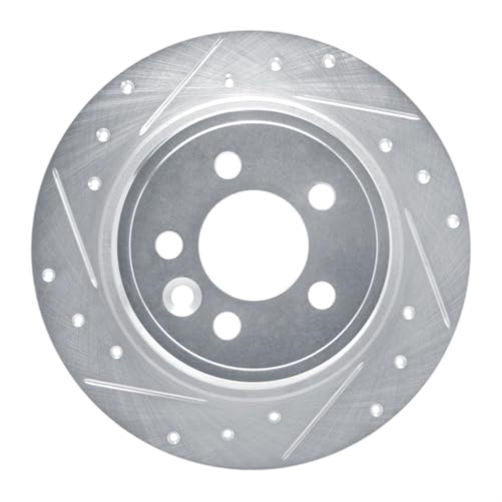 R1 Concepts Brake Rotor Drilled And Slotted Silver Edz-92002L