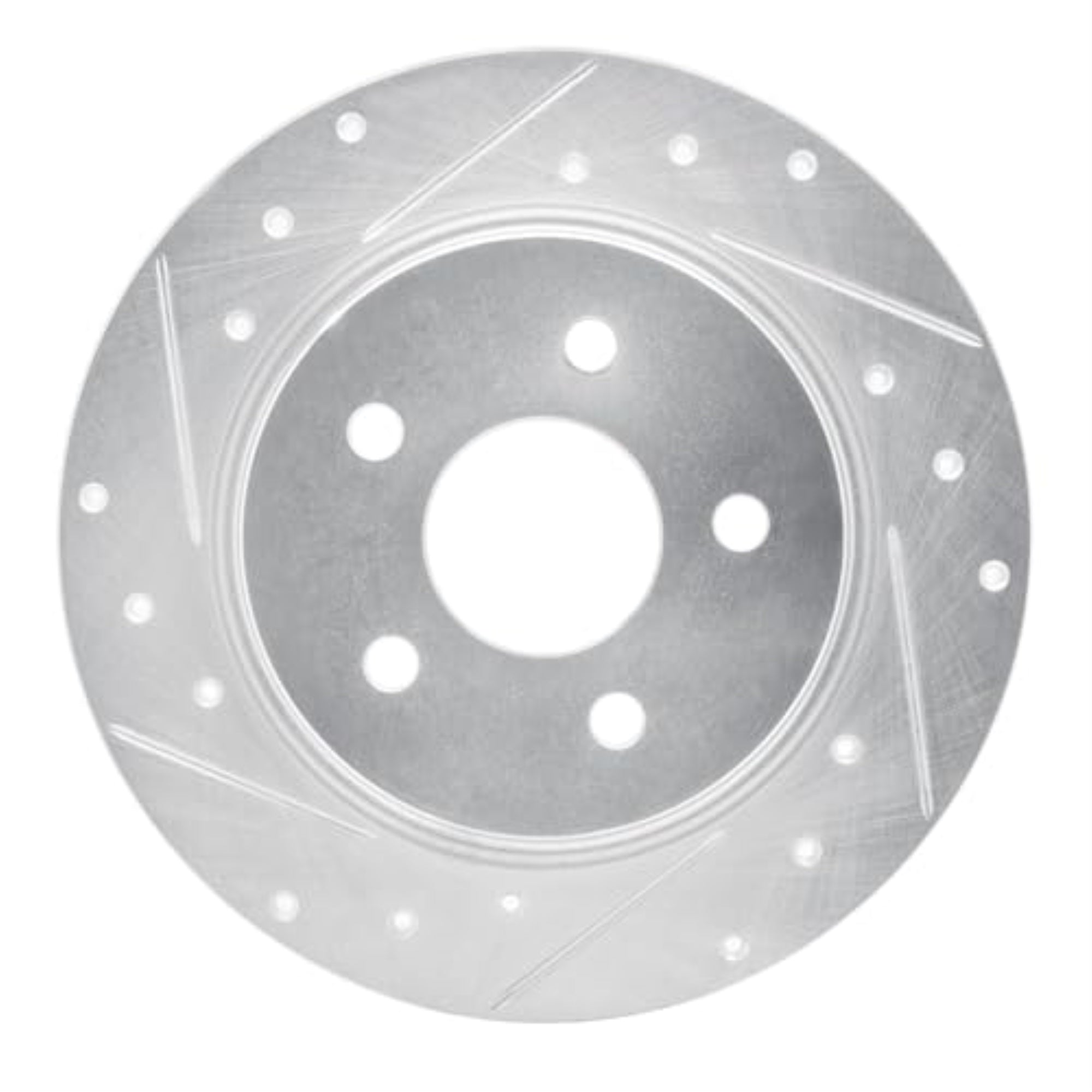 R1 Concepts Brake Rotor Drilled And Slotted Silver Edz-92008L