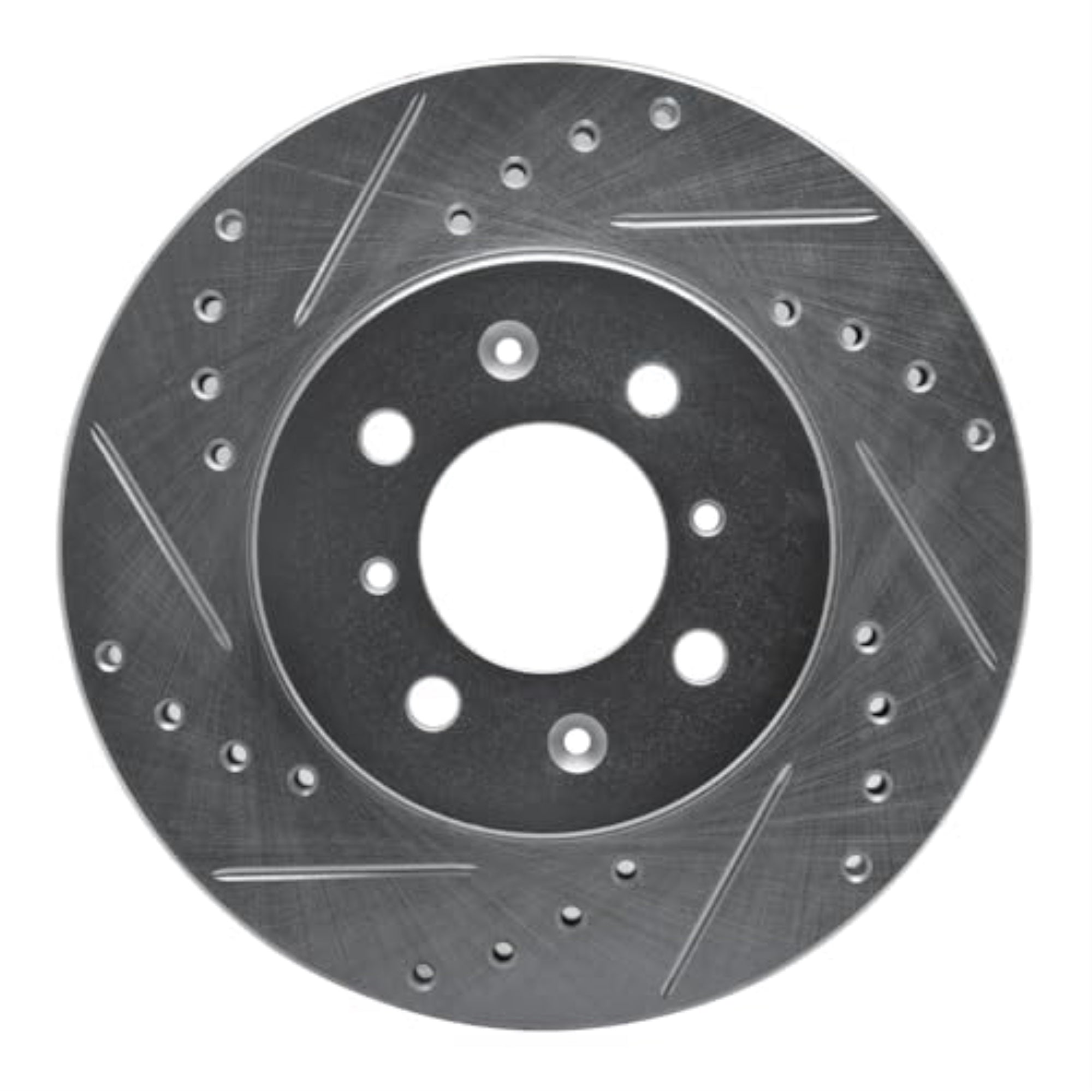 R1 Concepts Brake Rotor Drilled And Slotted Silver Edz-92030L