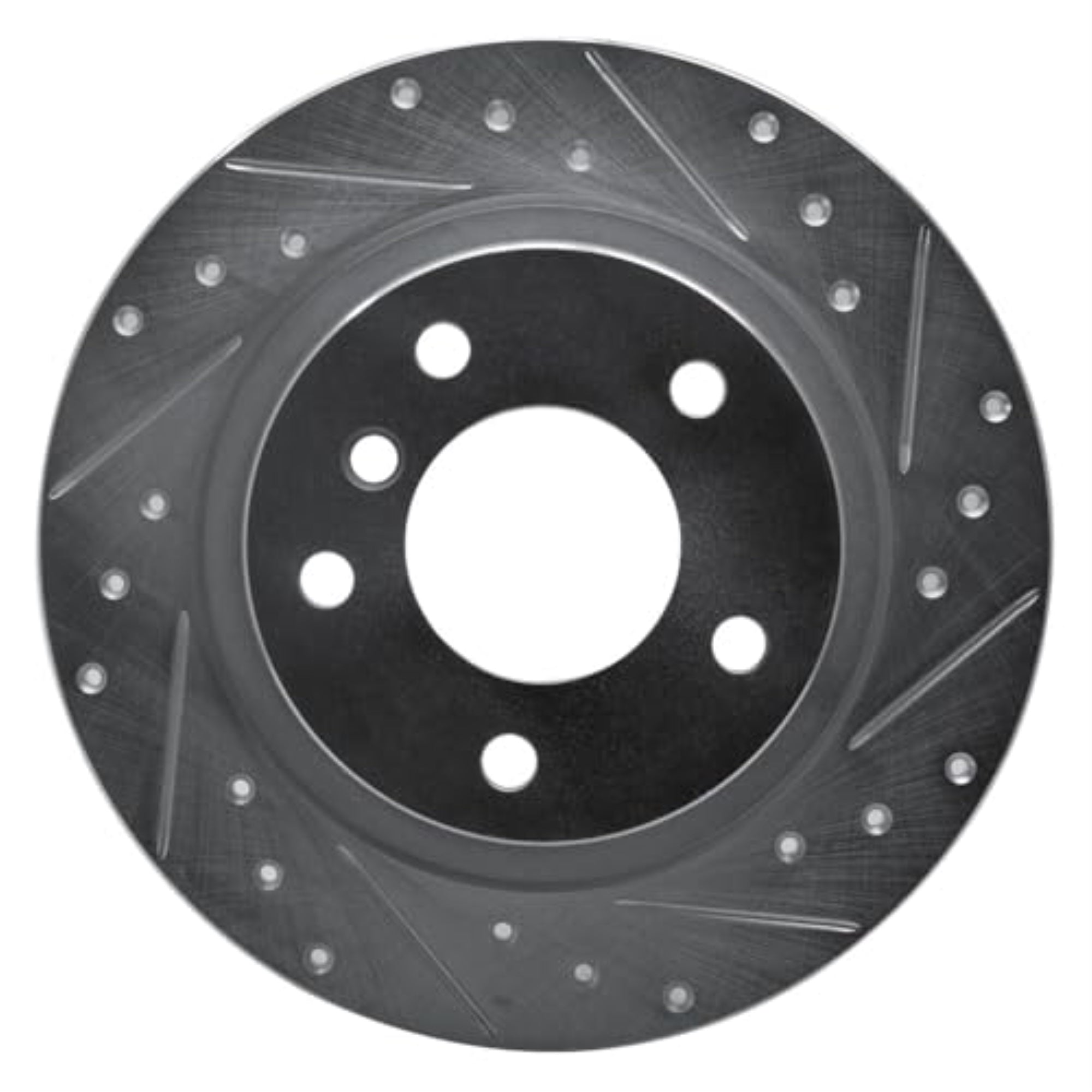 R1 Concepts Brake Rotor Drilled And Slotted Silver Edz-92034R