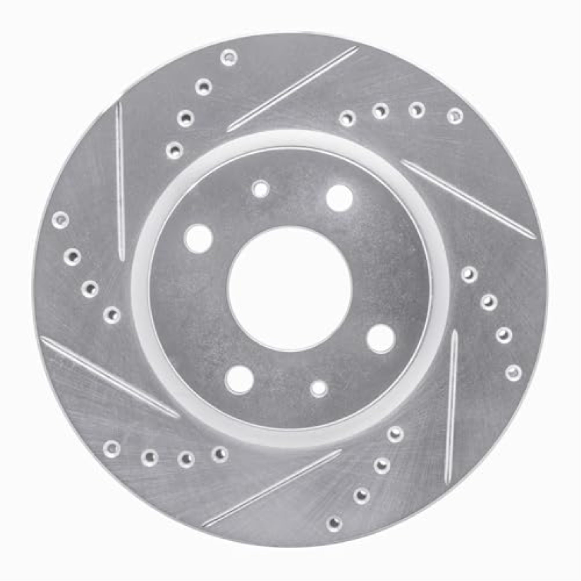 R1 Concepts Brake Rotor Drilled And Slotted Silver Edz-92063L