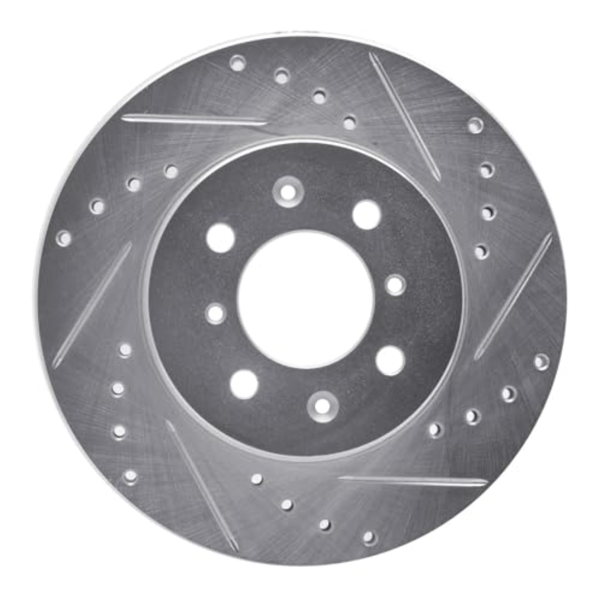 R1 Concepts Brake Rotor Drilled And Slotted Silver Edz-92089R