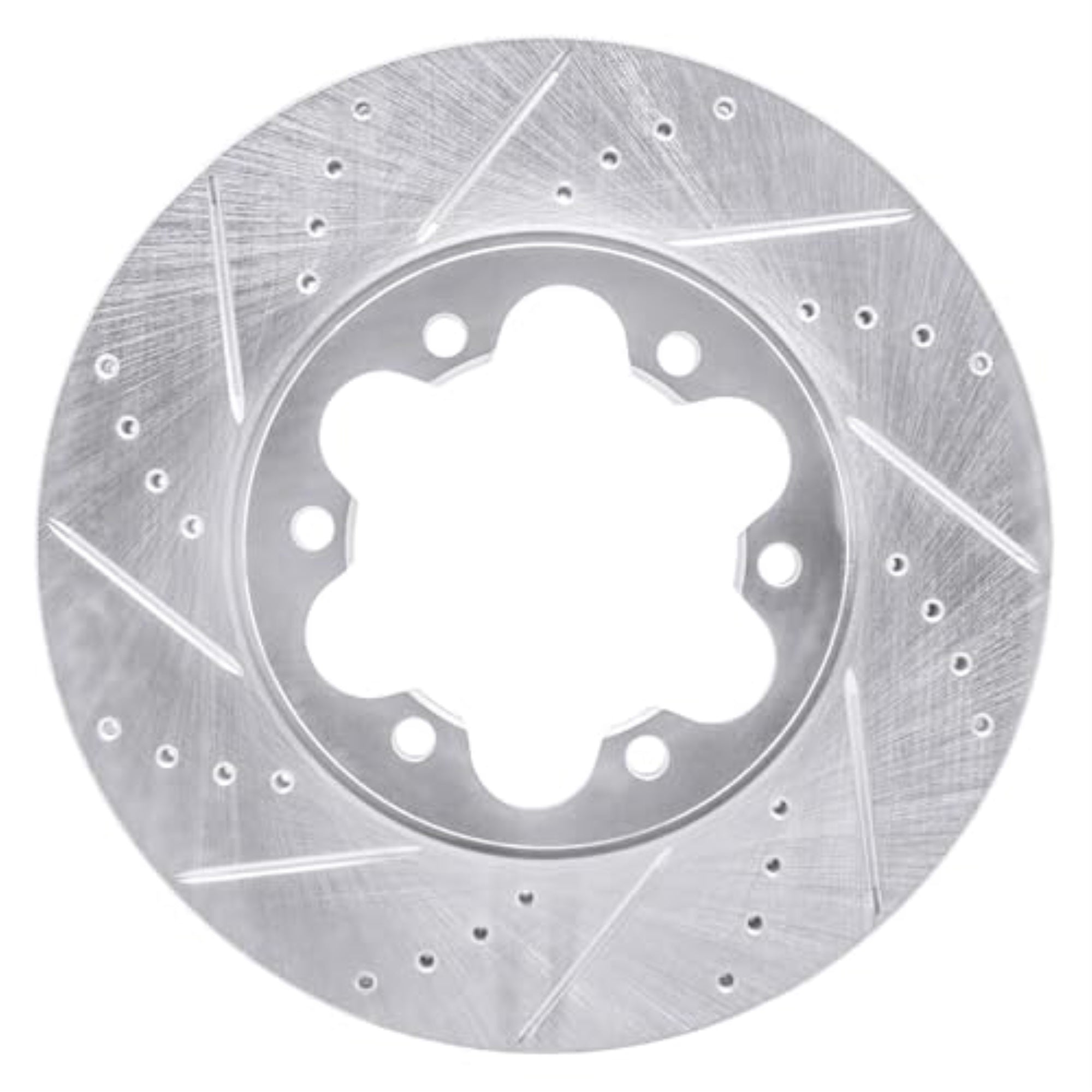 R1 Concepts Brake Rotor Drilled And Slotted Silver Edz-92092L