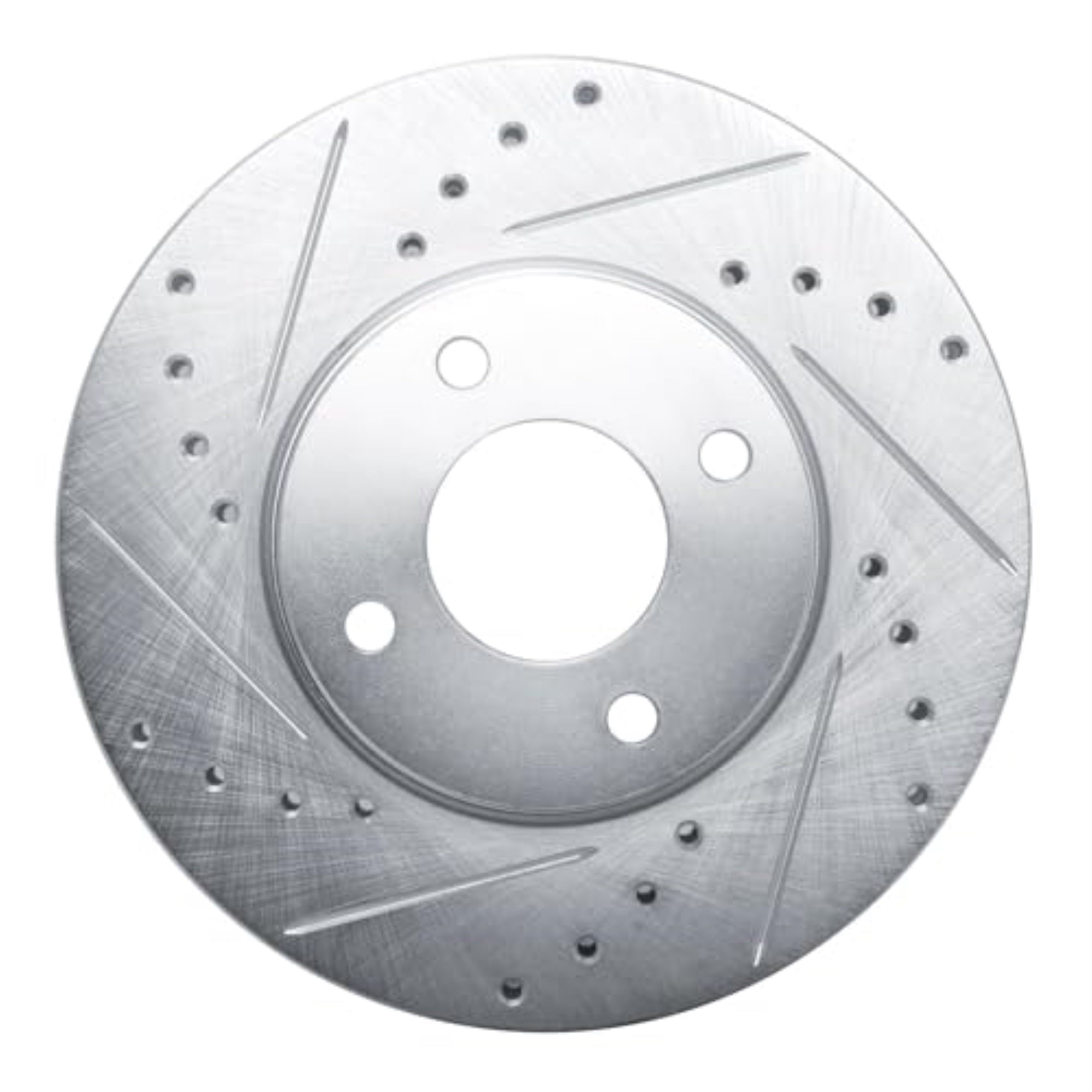 R1 Concepts Brake Rotor Drilled And Slotted Silver Edz-92098L