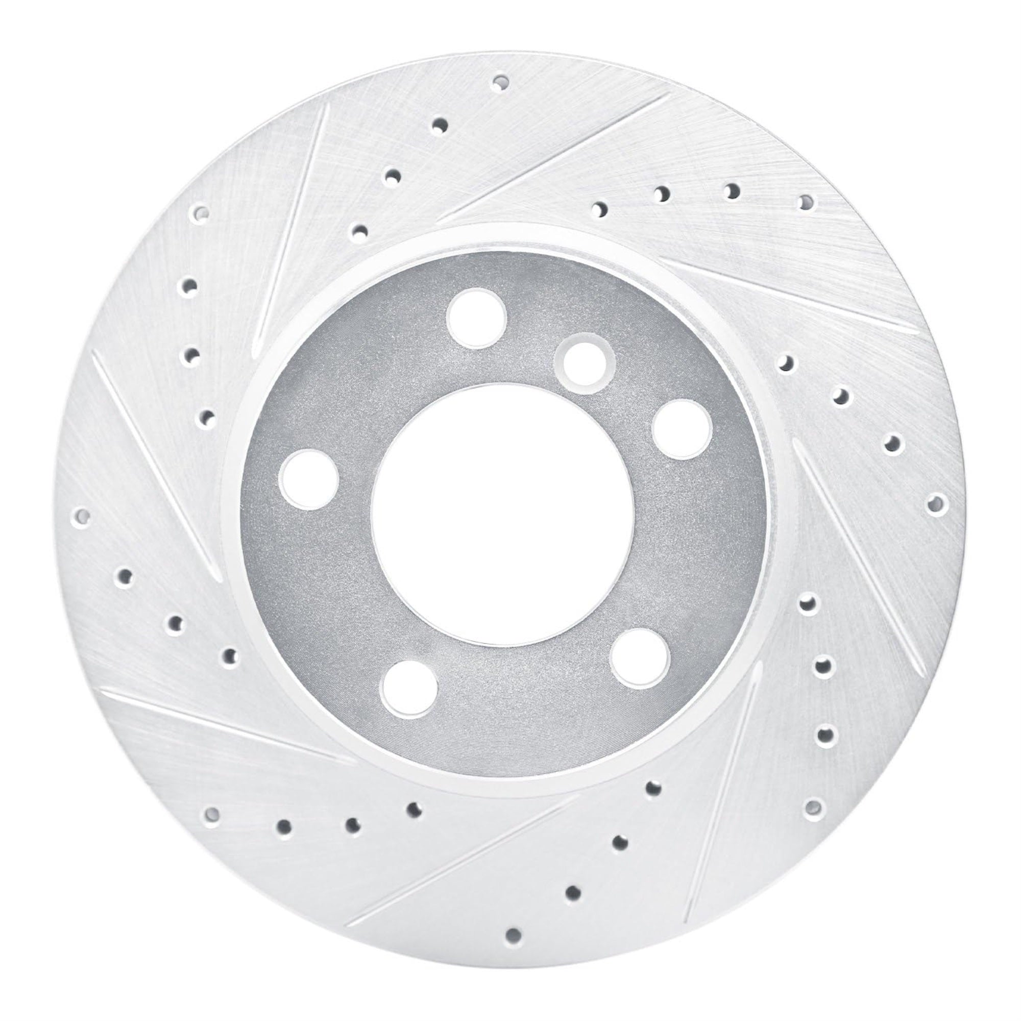 R1 Concepts Brake Rotor Drilled And Slotted Silver Edz-92099L