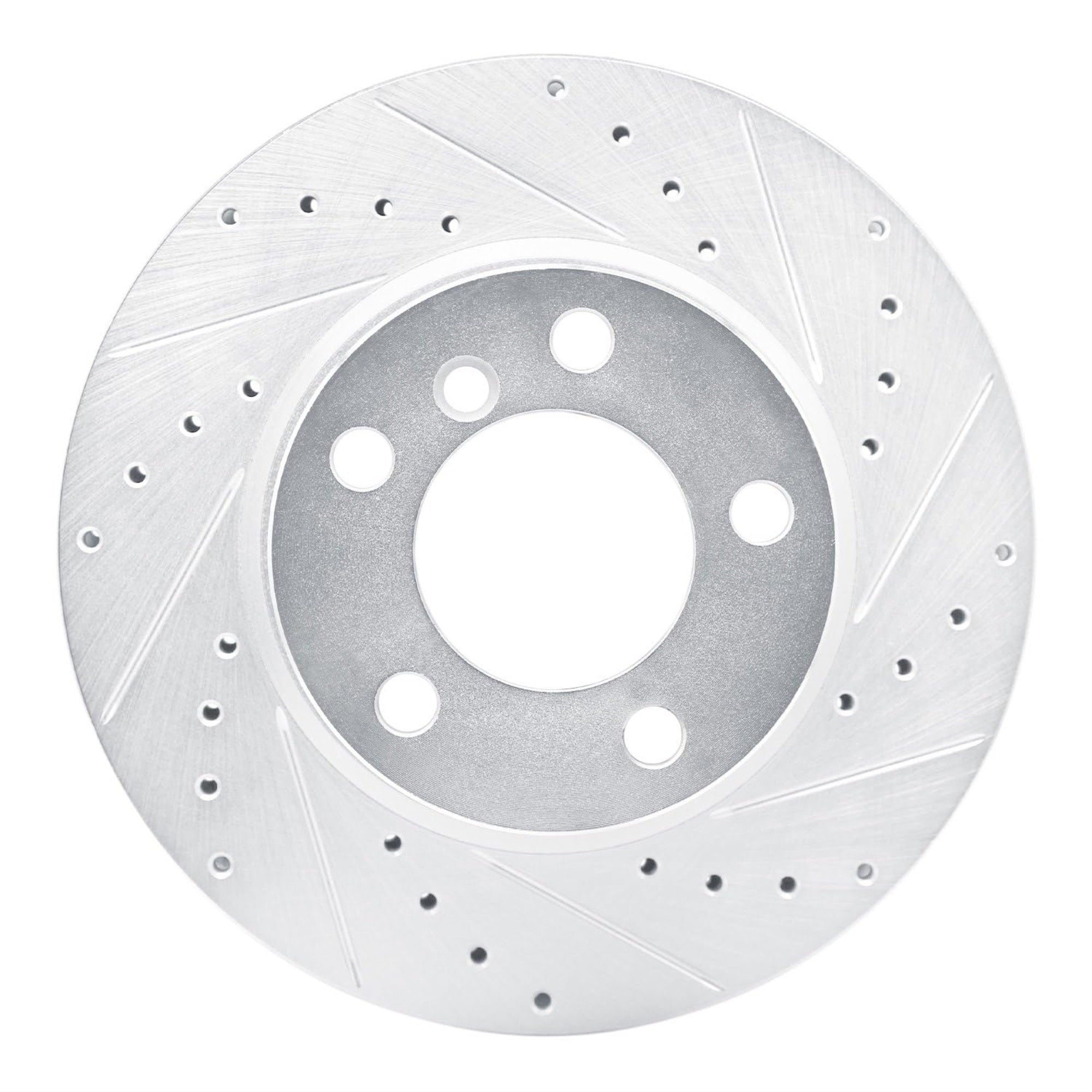 R1 Concepts Brake Rotor Drilled And Slotted Silver Edz-92099R