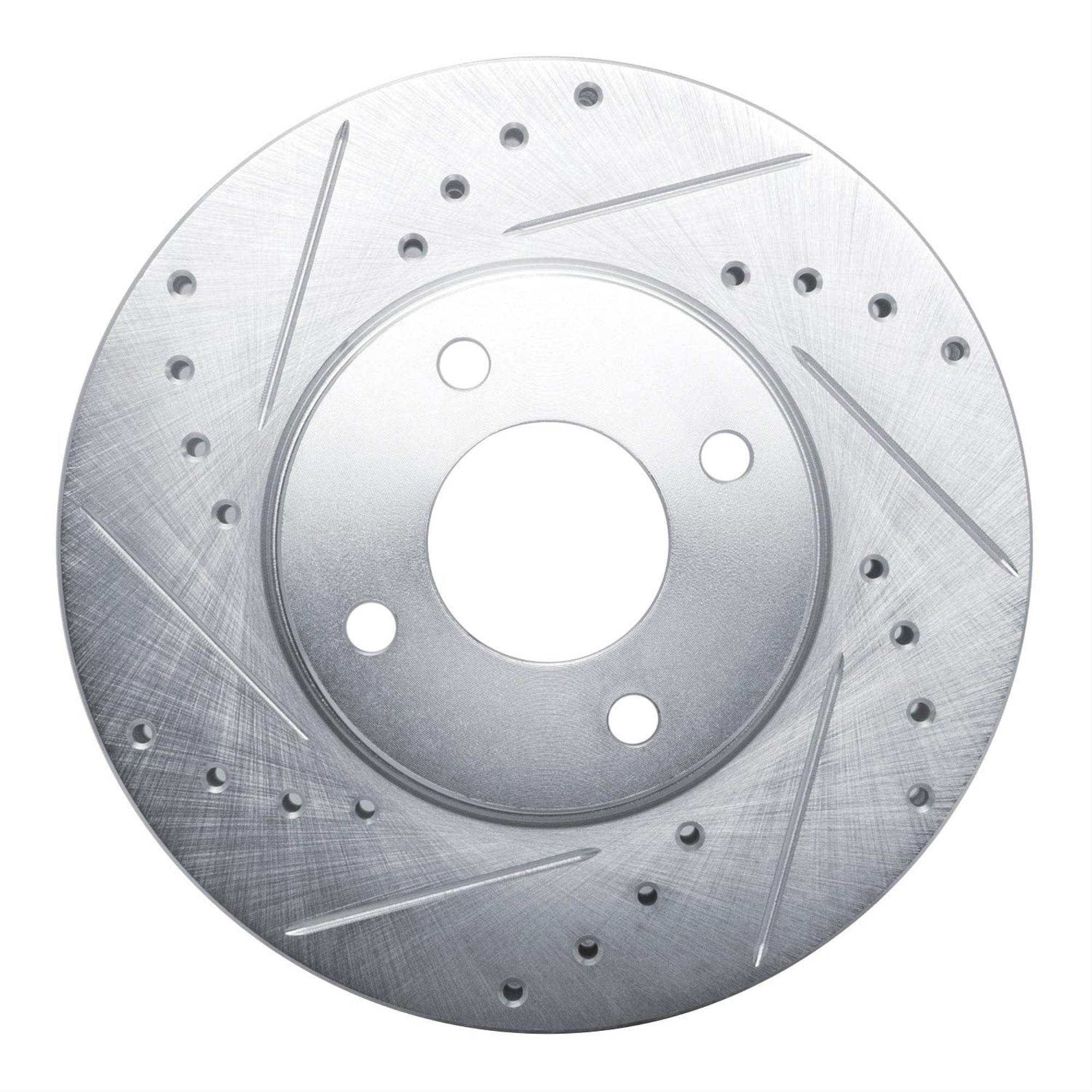 R1 Concepts Brake Rotor Drilled And Slotted Silver Edz-92111L