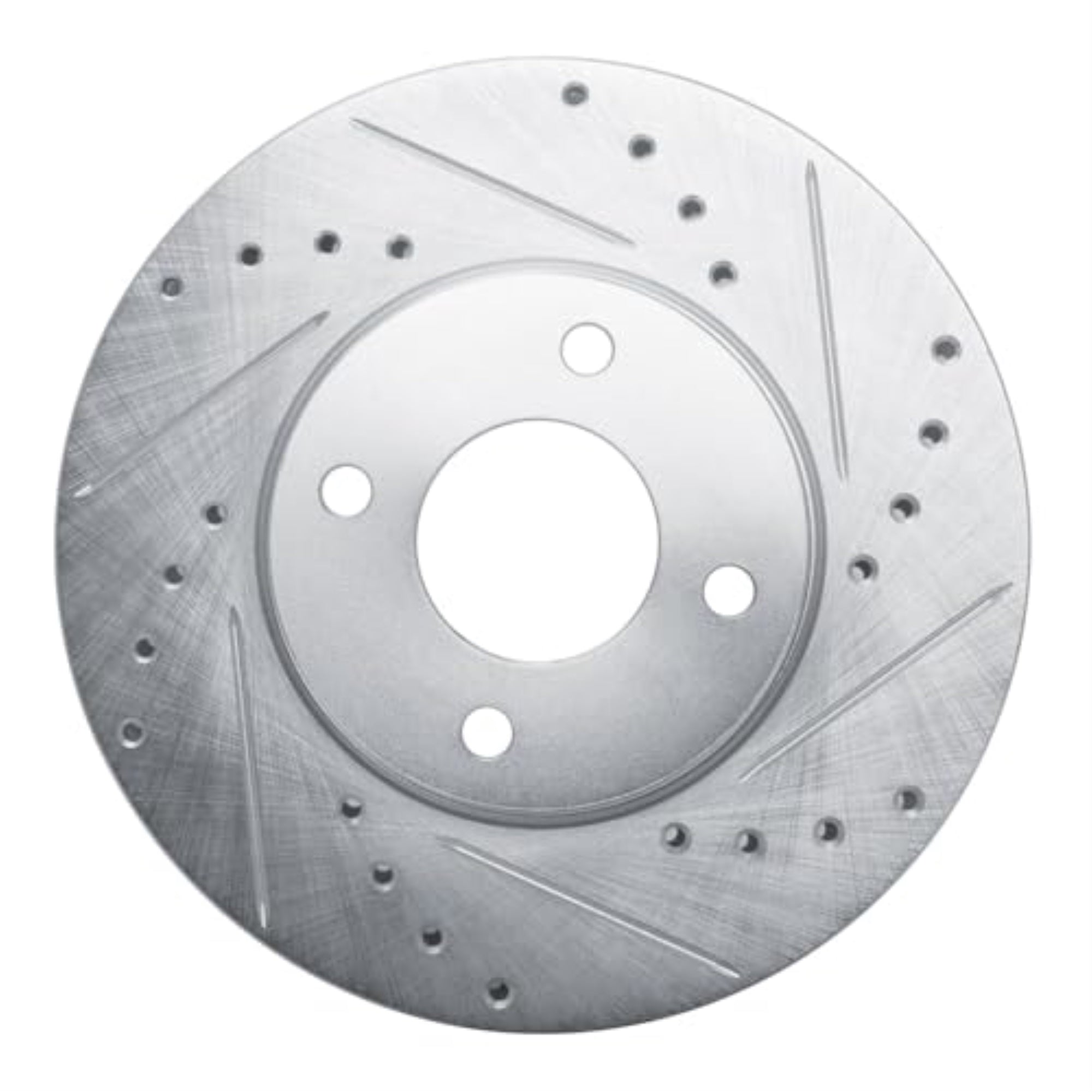 R1 Concepts Brake Rotor Drilled And Slotted Silver Edz-92111R