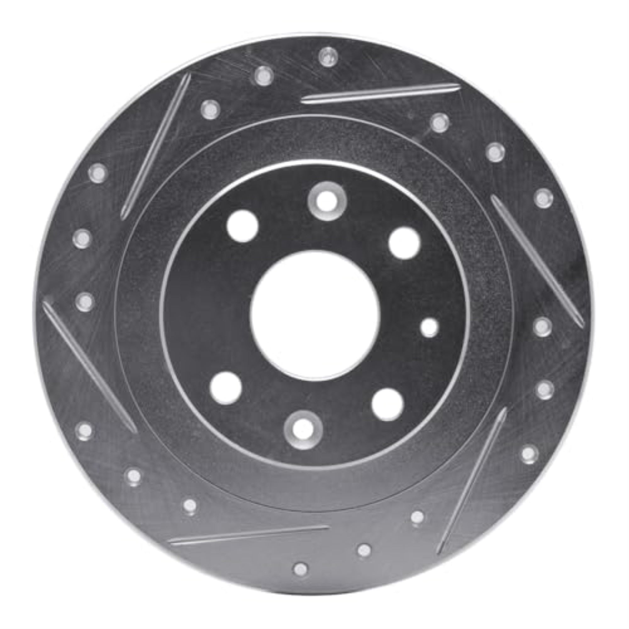 R1 Concepts Brake Rotor Drilled And Slotted Silver Edz-92113L