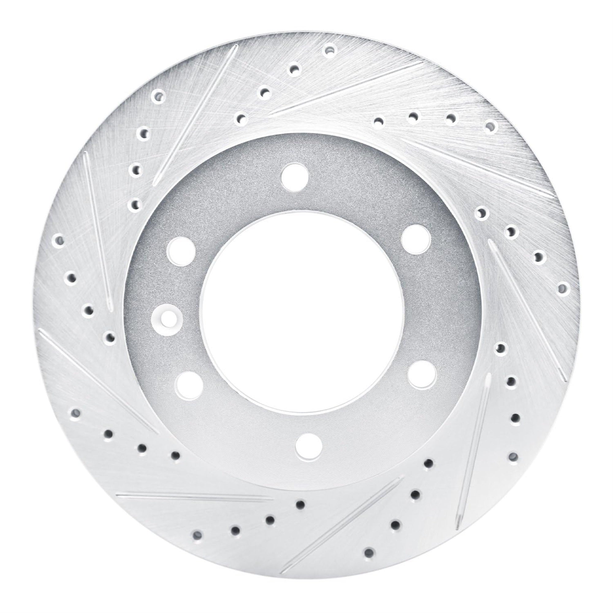 R1 Concepts Brake Rotor Drilled And Slotted Silver Edz-92115L