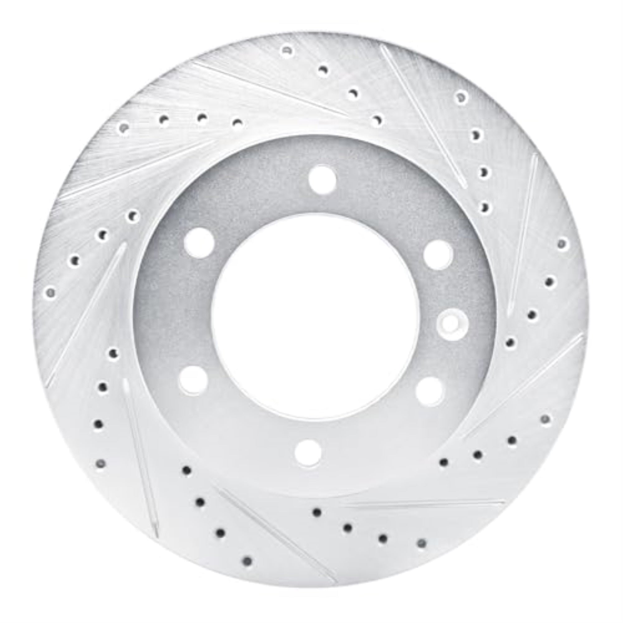 R1 Concepts Brake Rotor Drilled And Slotted Silver Edz-92115R