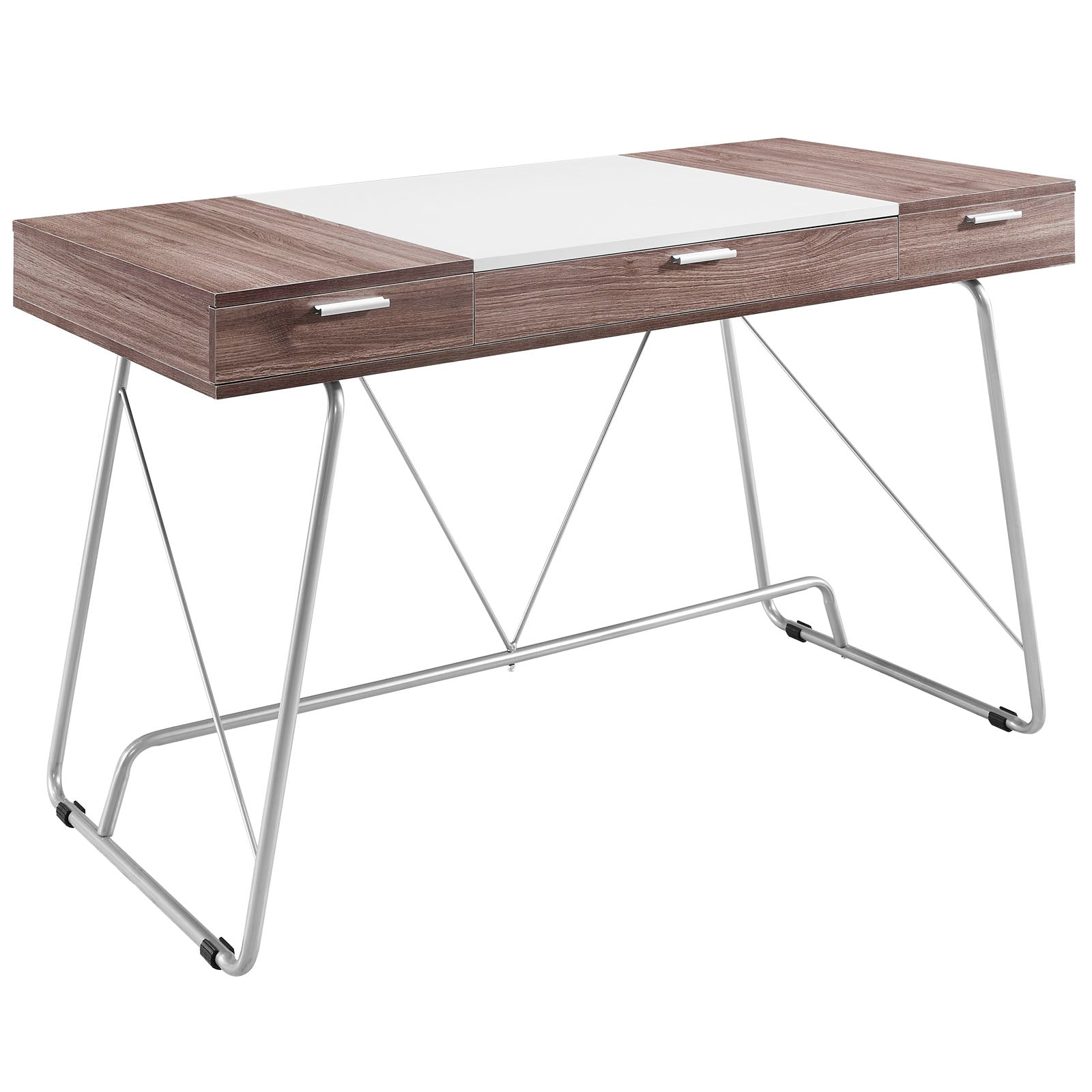 Panel Office Desk - Birch
