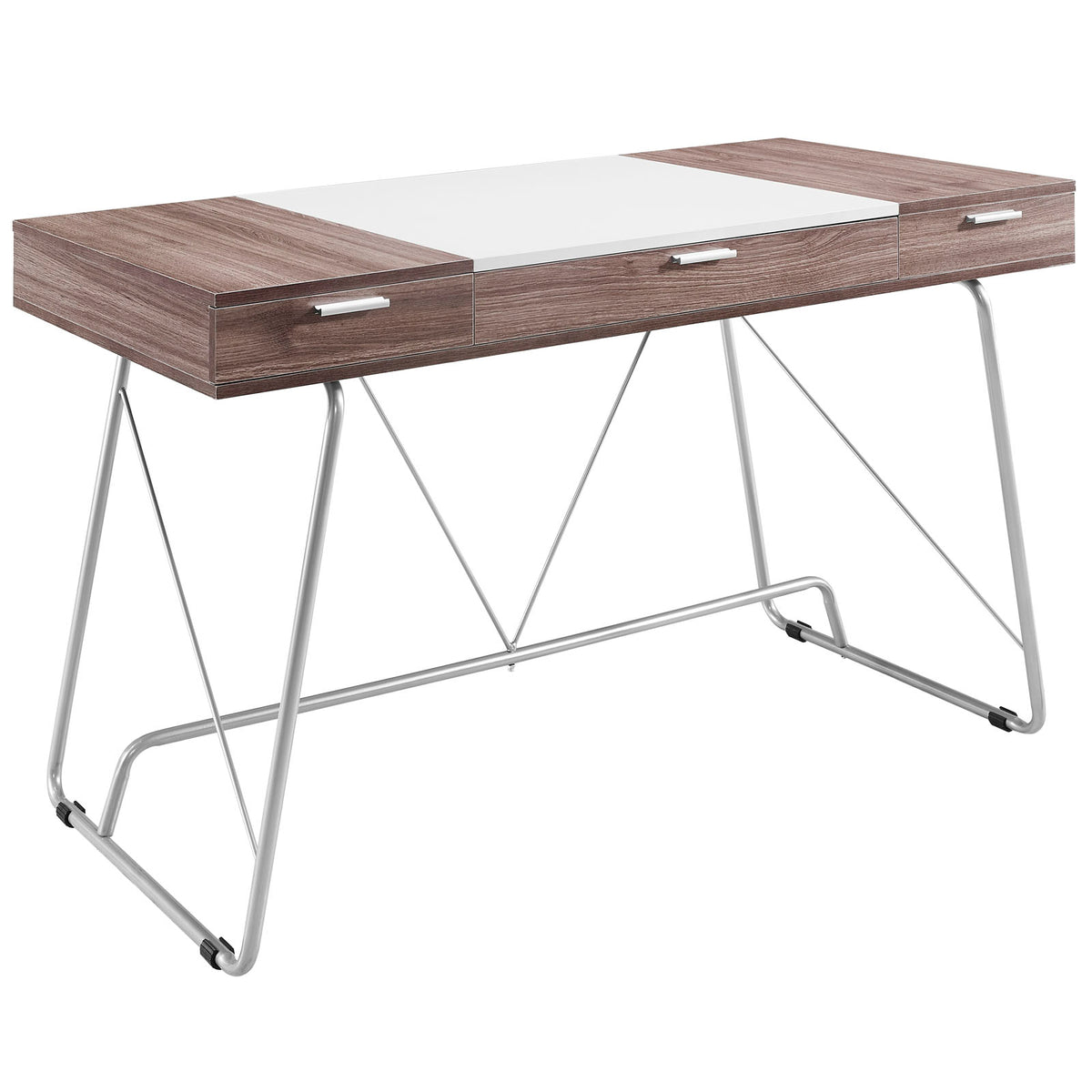 Panel Office Desk - Birch