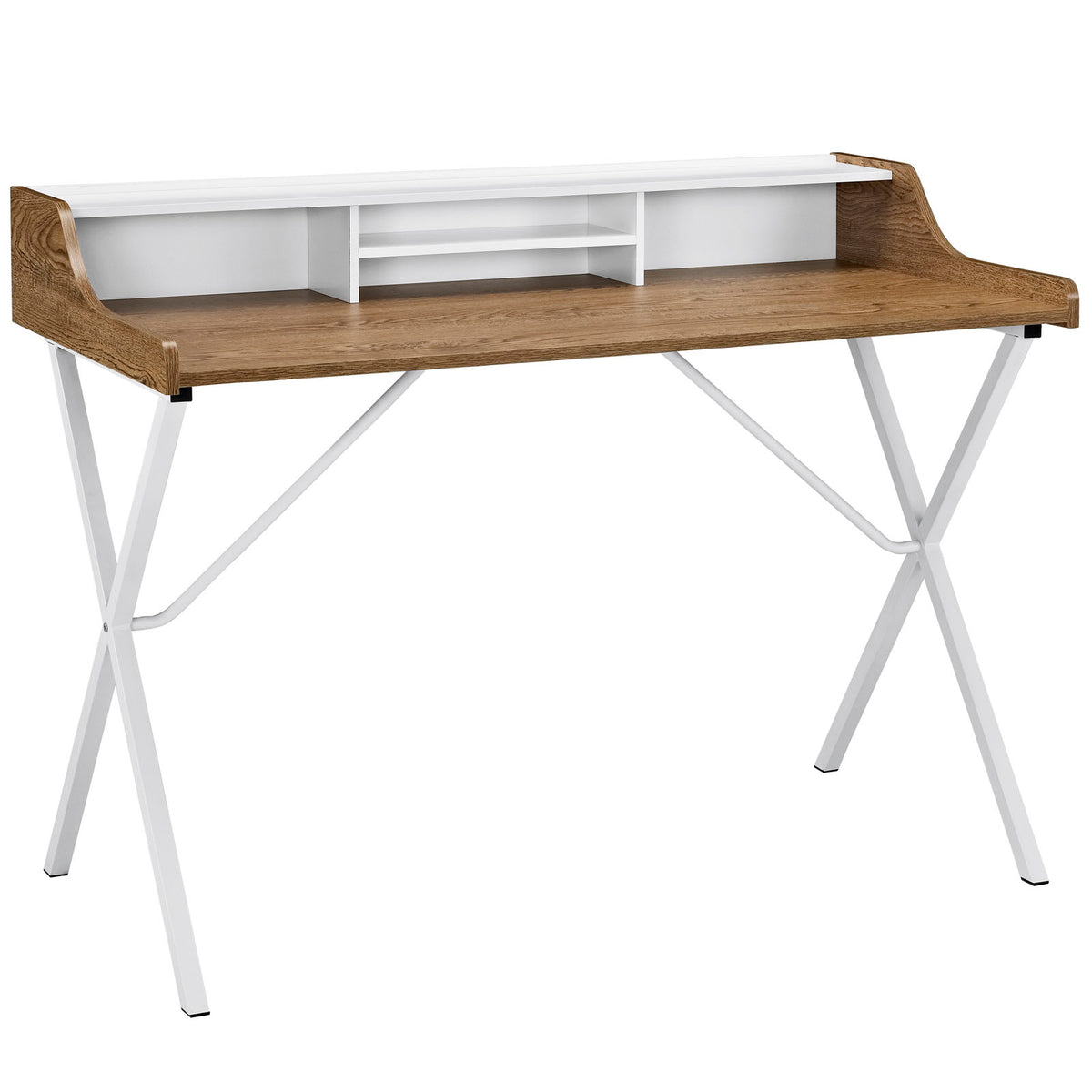 Bin Office Desk - Walnut