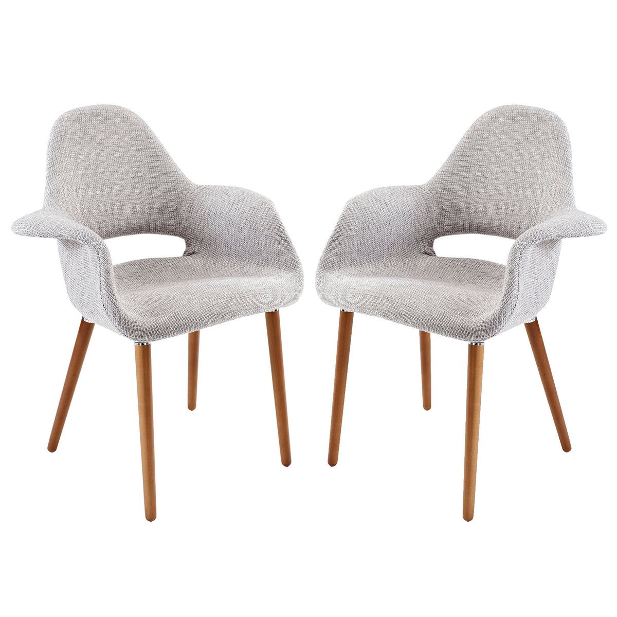 Aegis Dining Armchair Set Of 2 - Light Gray