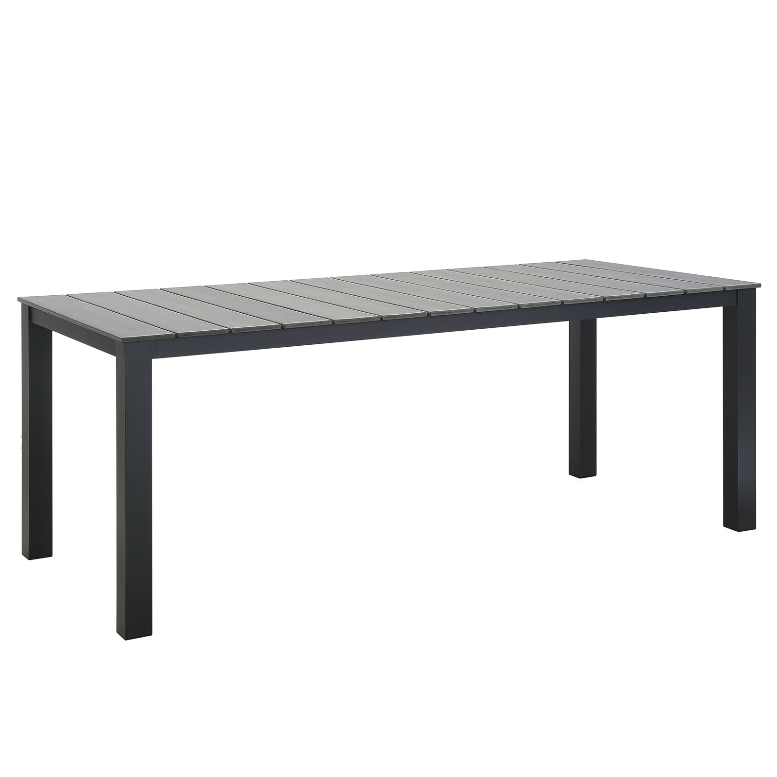 Maine 80' Outdoor Patio Dining Table - Brown Gray