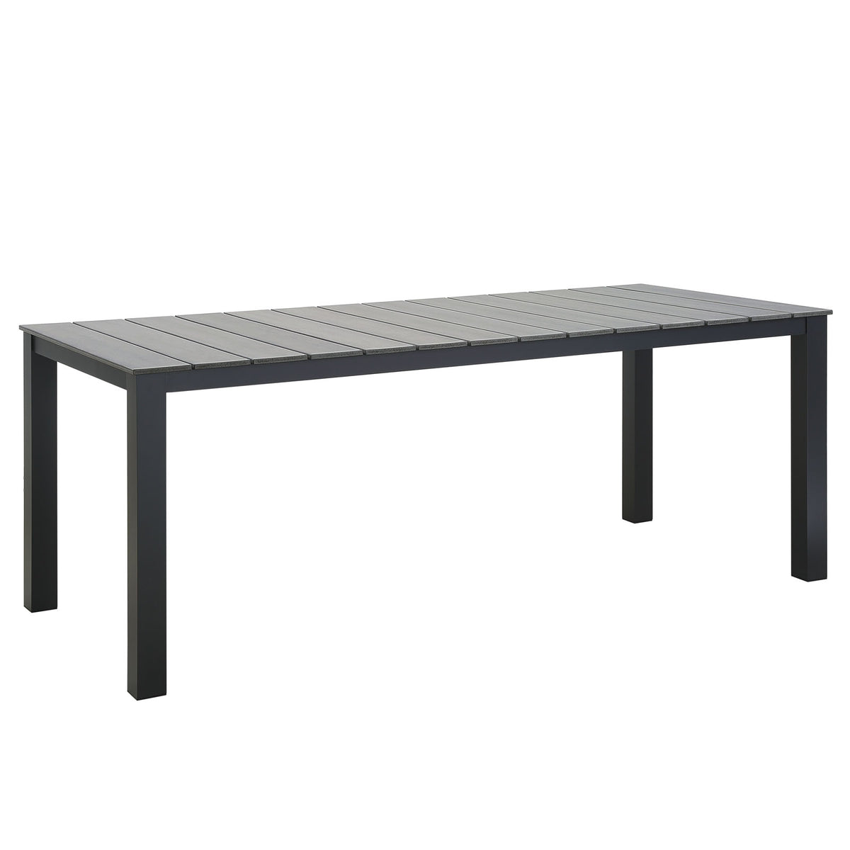 Maine 80' Outdoor Patio Dining Table - Brown Gray