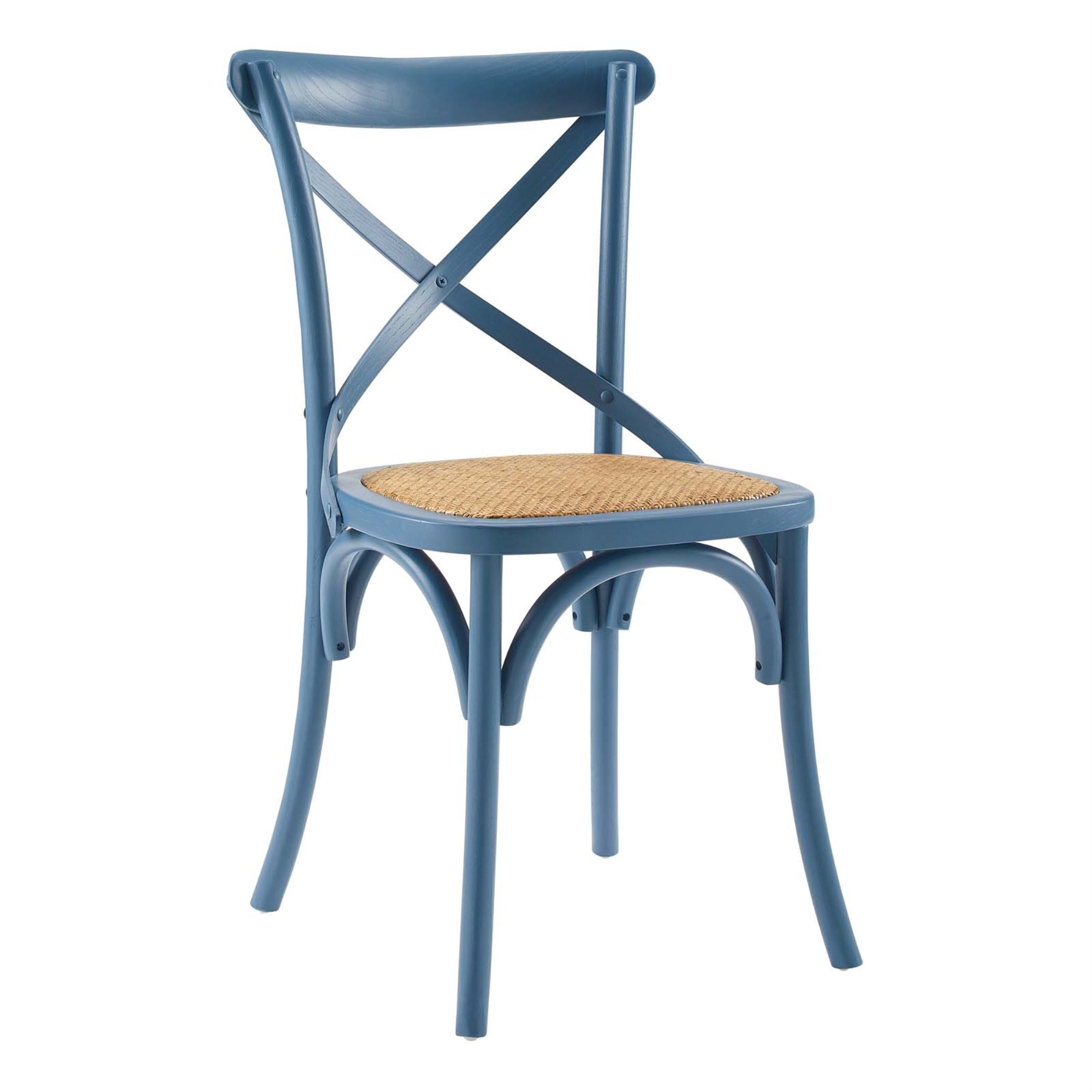 Rustic Dining Side Chair With Open Wooden Backrest And Tapered Legs - Fully Assembled For Country Cottages And Rustic Settings. Set Of 1.