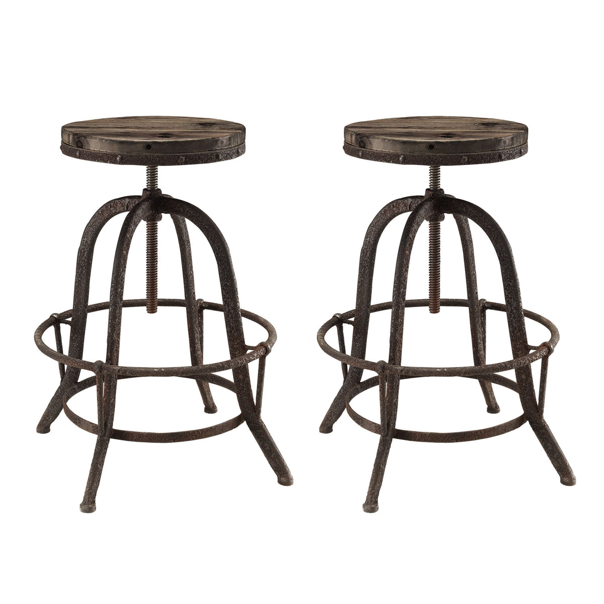 Collect Bar Stool Set Of 2 - Brown