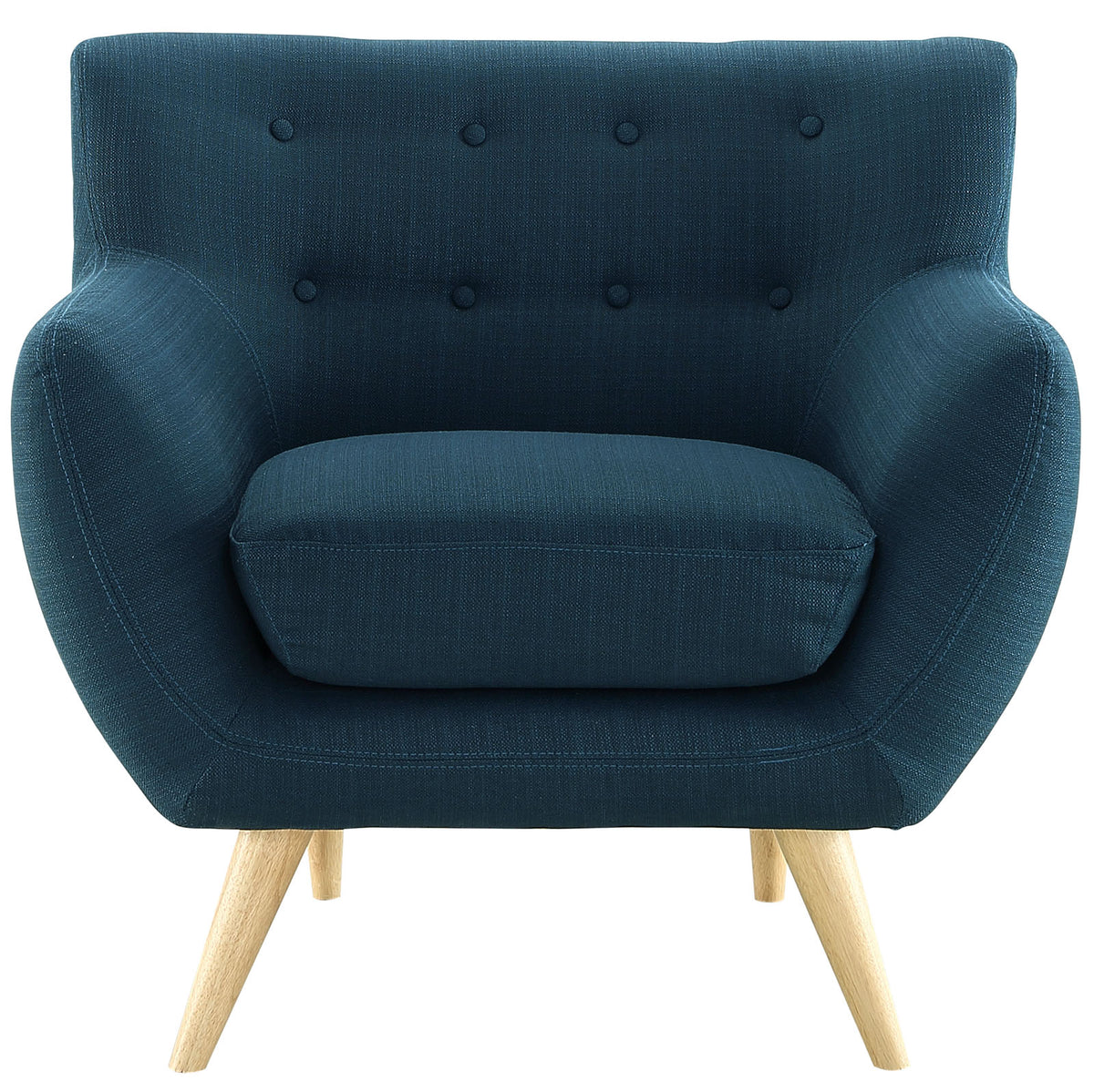 Remark Upholstered Fabric Armchair - Azure