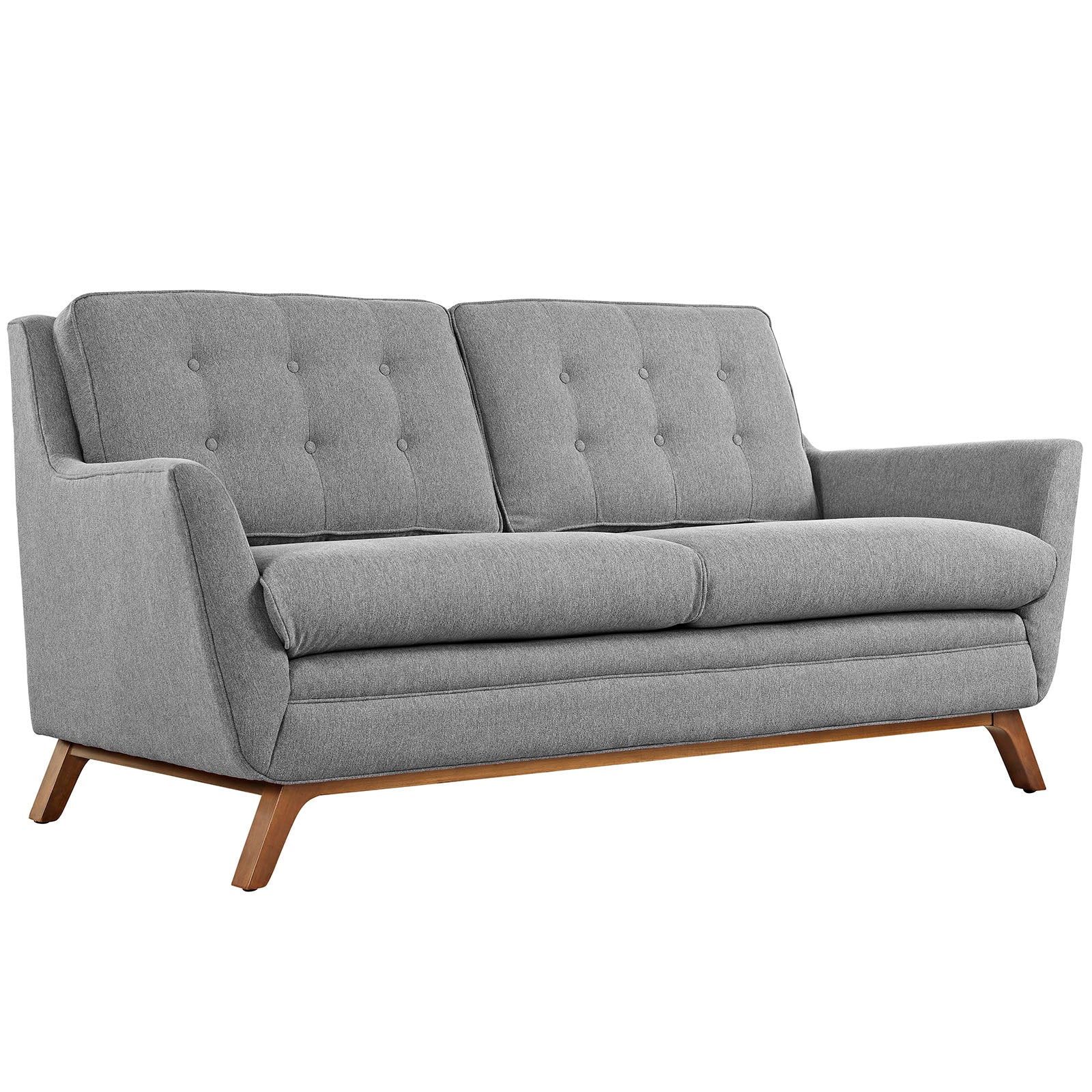 Beguile Upholstered Fabric Loveseat - Expectation Gray