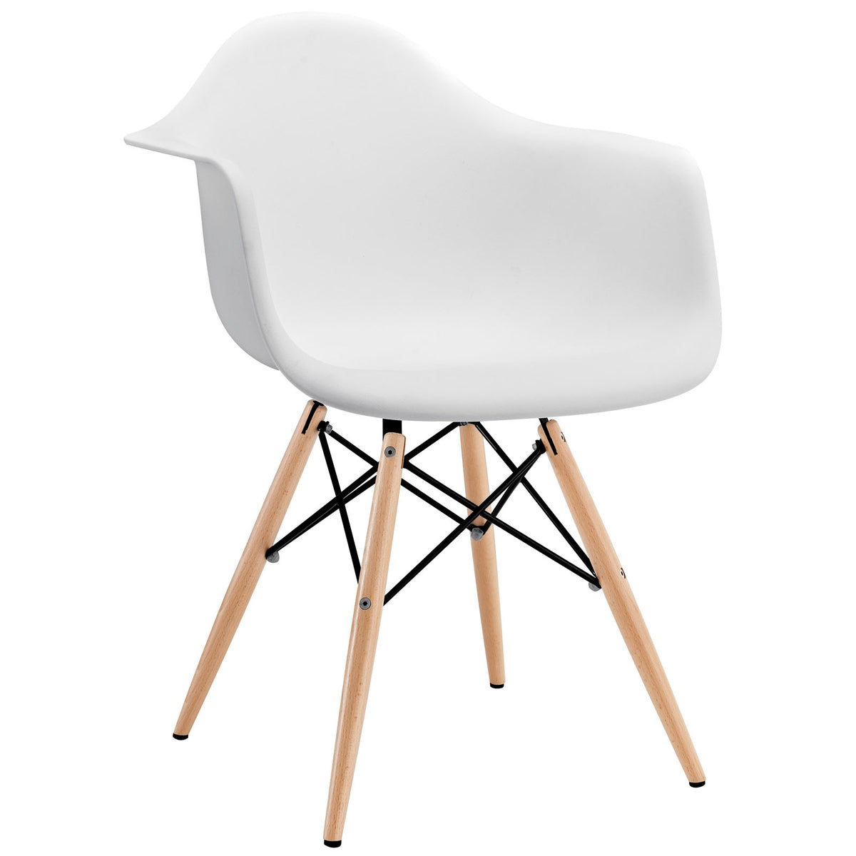 Pyramid Dining Armchair - White