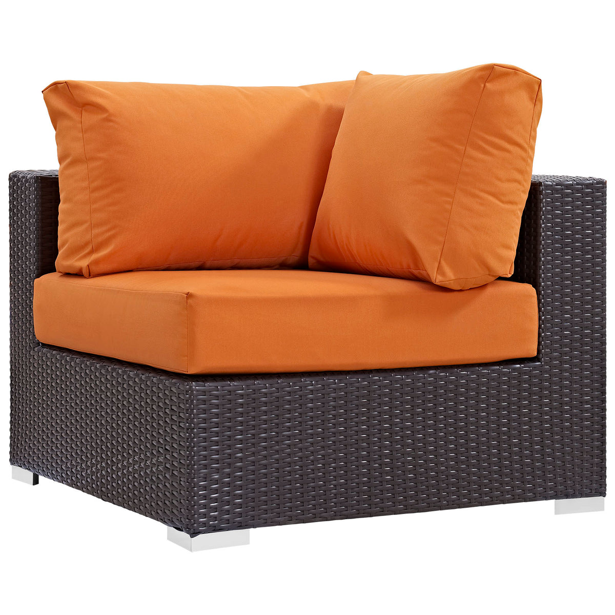Convene Outdoor Patio Corner - Espresso Orange
