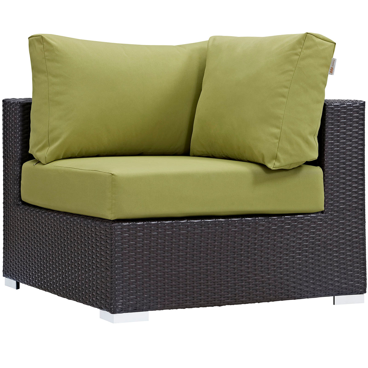 Convene Outdoor Patio Corner - Espresso Peridot