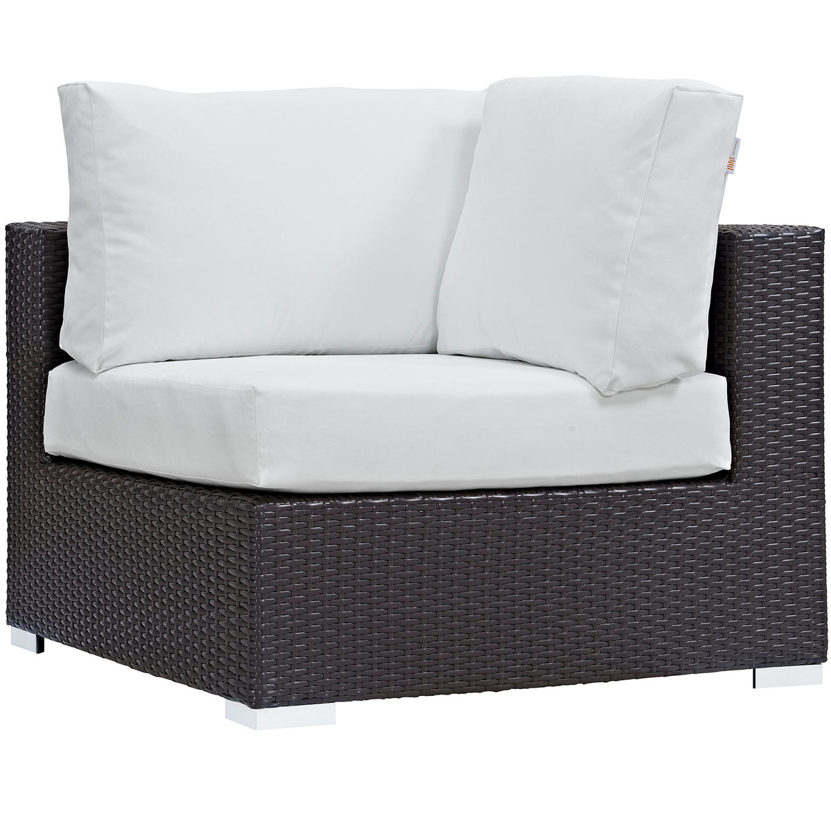 Convene Outdoor Patio Corner - Espresso White