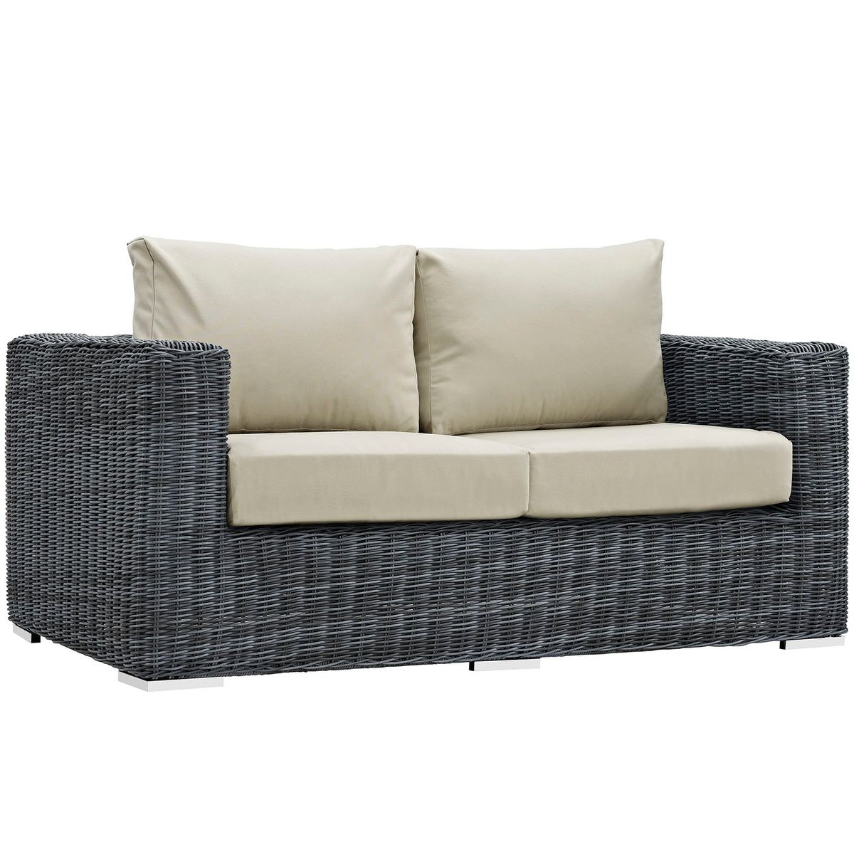 Summon Outdoor Patio Sunbrella Loveseat - Canvas Antique Beige